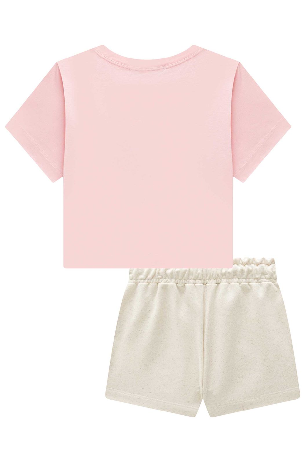 Conjunto de blusa em meia malha e shorts em moletom sem pelúcia 96273 Lilimoon Teen Menina Conjunto de blusa em meia malha e shorts em moletom sem pelúcia 96273 Lilimoon Teen Menina