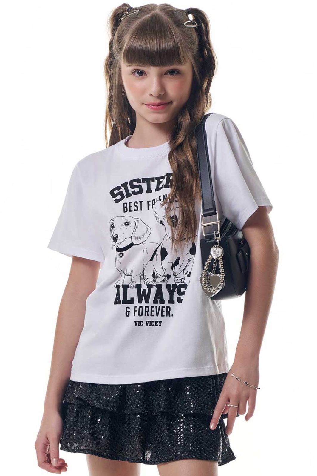 Blusa comfy em meia malha 95196 Vic Teen Menina Blusa comfy em meia malha 95196 Vic Teen Menina