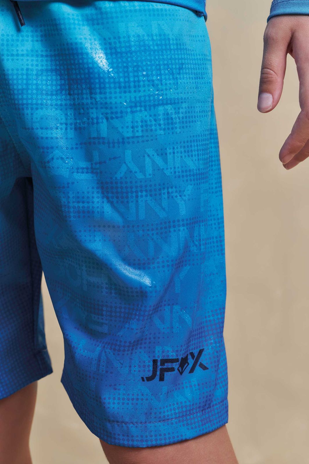 Bermuda boxer em nylon ergonomic com elastano (estampa aqua) 96693 Johnny Fox Teen Menino Bermuda boxer em nylon ergonomic com elastano (estampa aqua) 96693 Johnny Fox Teen Menino