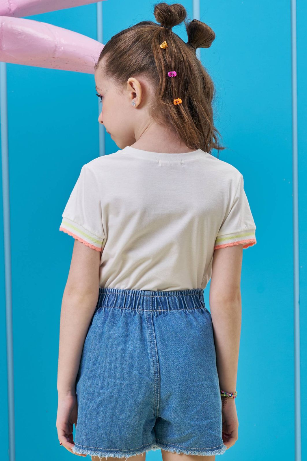 Blusa em meia malha 97023 Kukiê Infantil Menina Blusa em meia malha 97023 Kukiê Infantil Menina