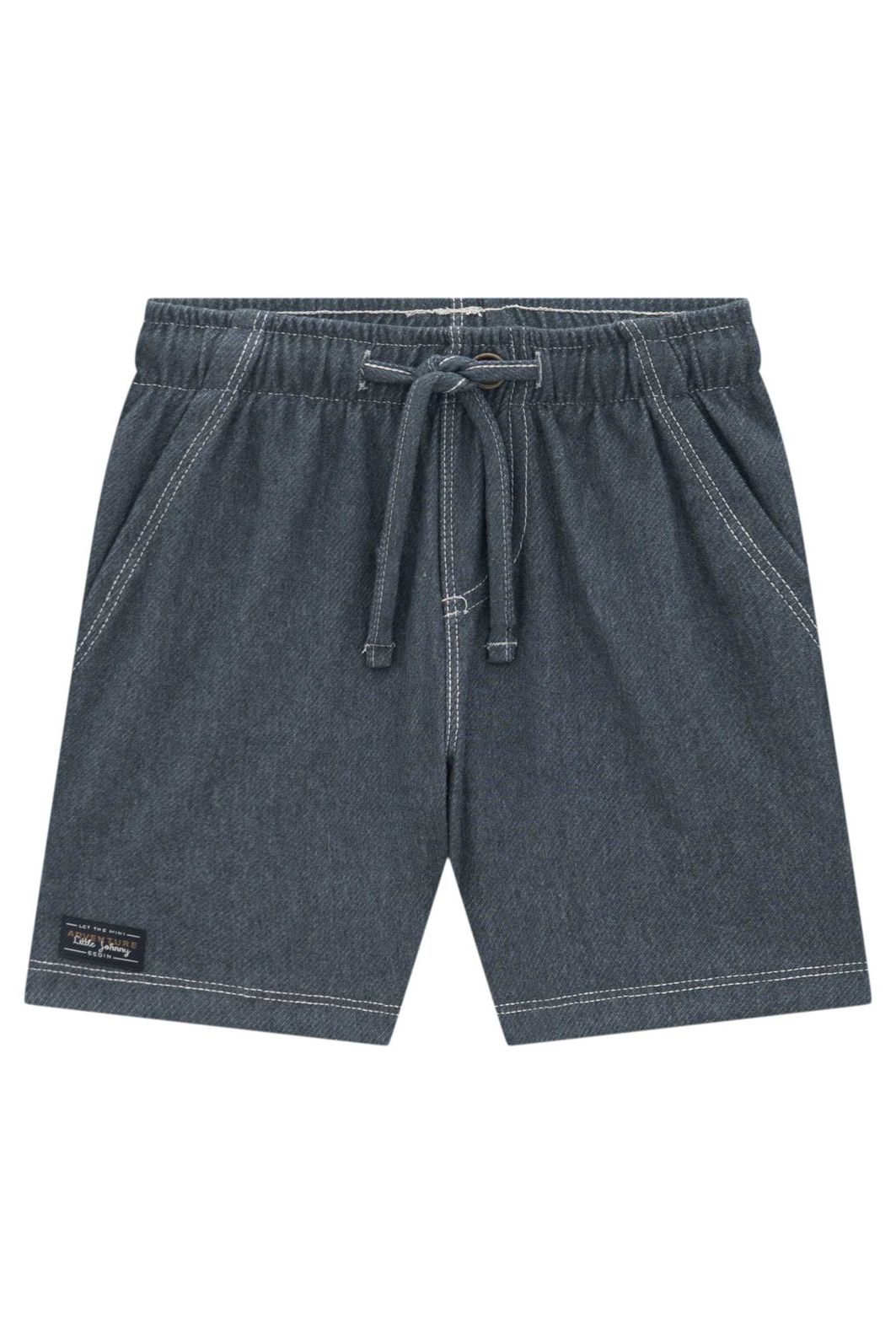 Bermuda em cotton jeans com elastano 94852 Johnny Fox Bebê Menino Bermuda em cotton jeans com elastano 94852 Johnny Fox Bebê Menino