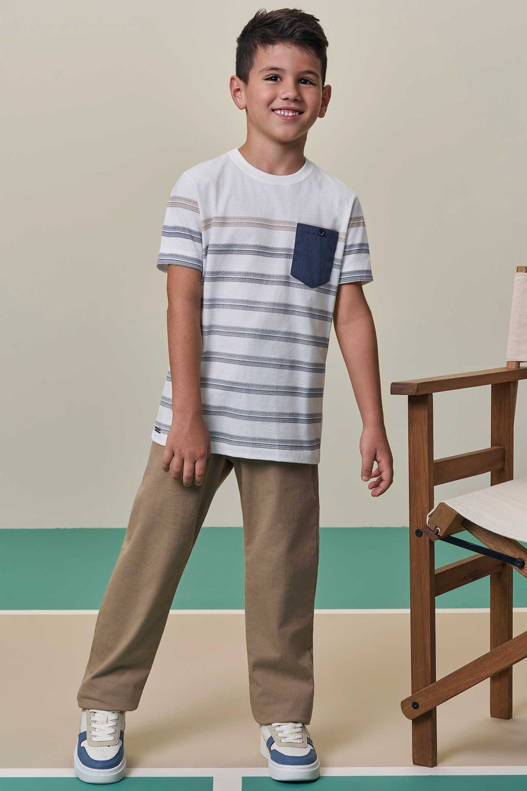 Calça em sarja girassol com elastano 98417 LucBoo Infantil Menino Calça em sarja girassol com elastano 98417 LucBoo Infantil Menino