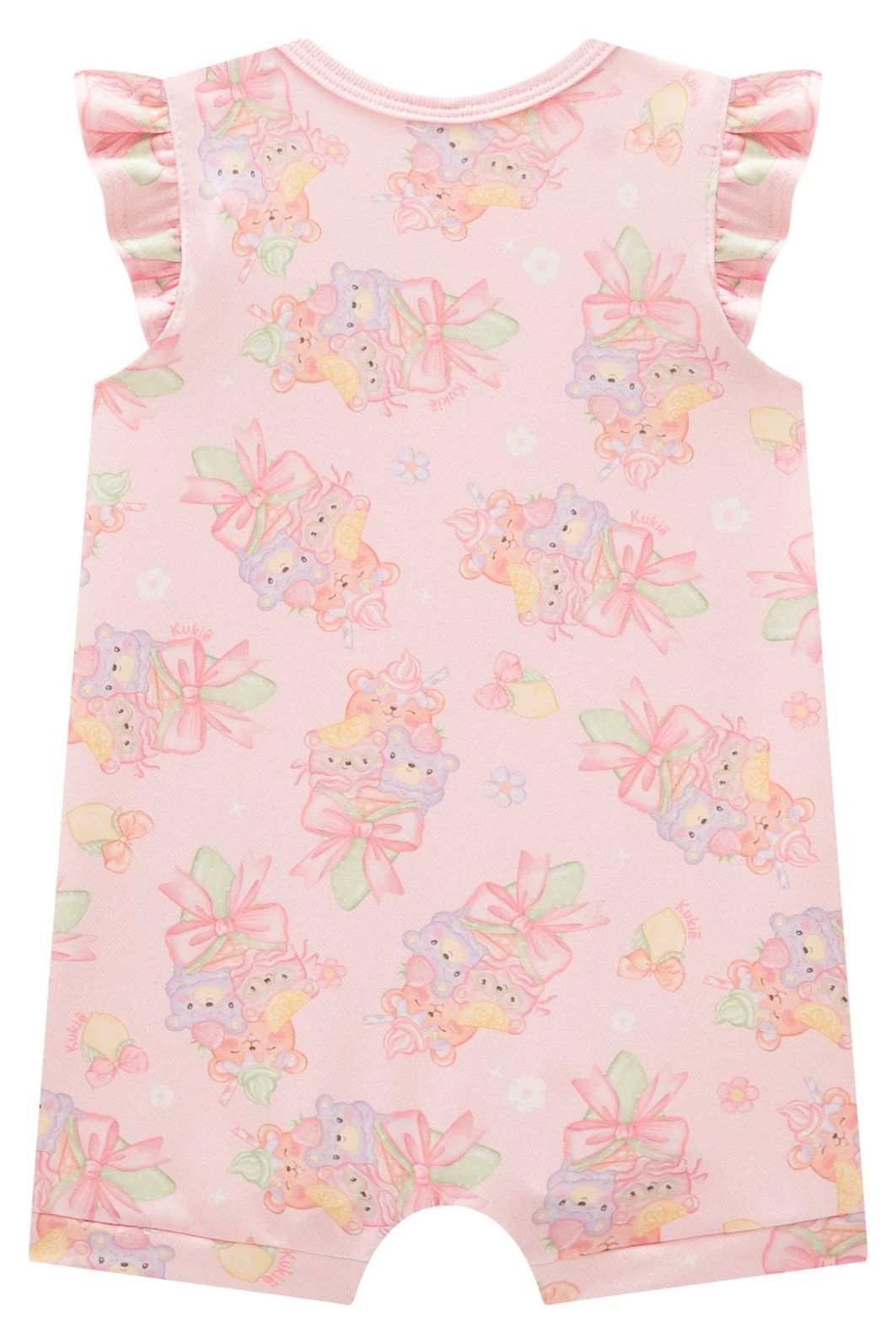 Macaquinho em molecotton 98411 Kukiê Bebê Menina Macaquinho em molecotton 98411 Kukiê Bebê Menina
