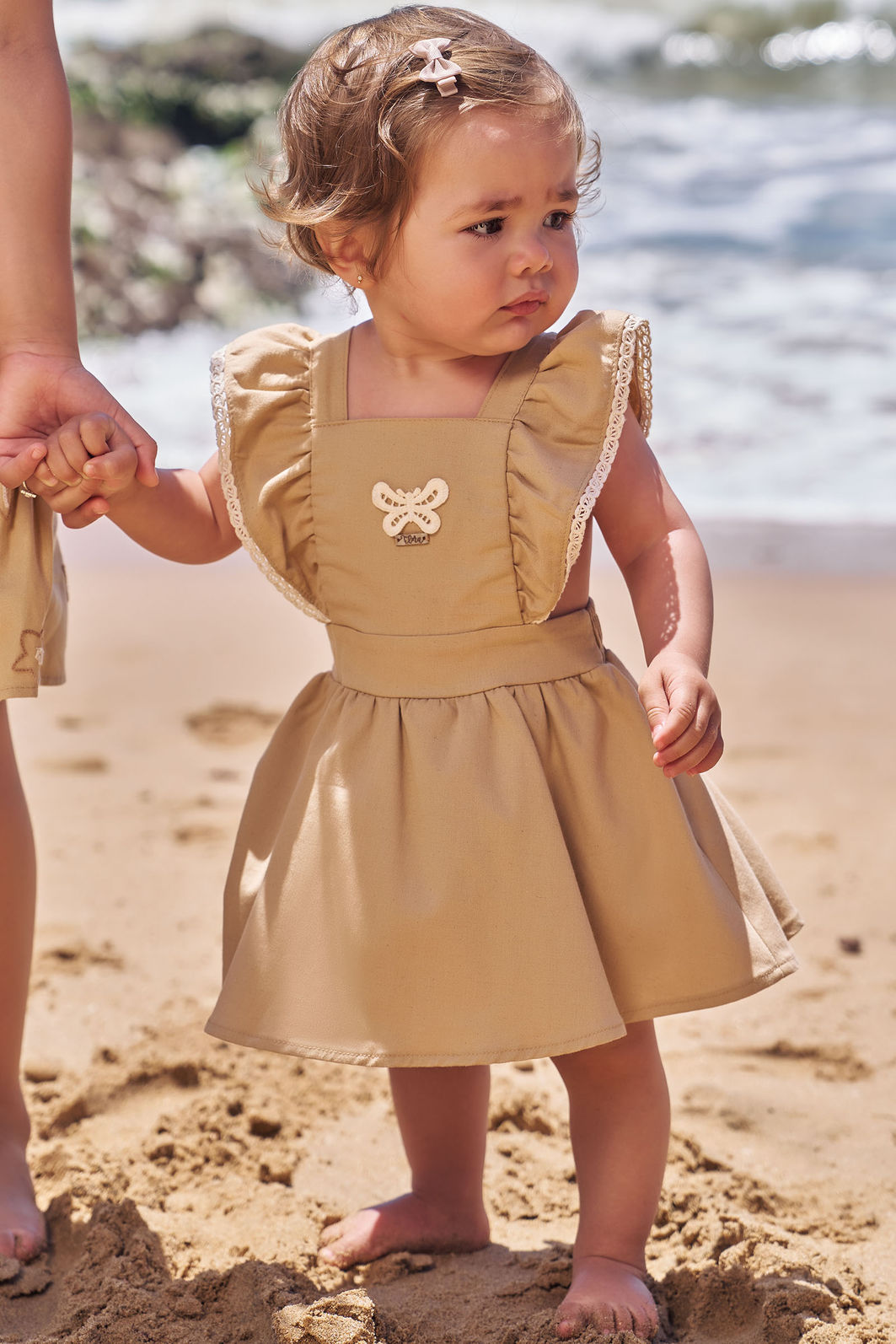 Vestbody em linho com elastano 96209 Infanti Bebê Menina Vestbody em linho com elastano 96209 Infanti Bebê Menina