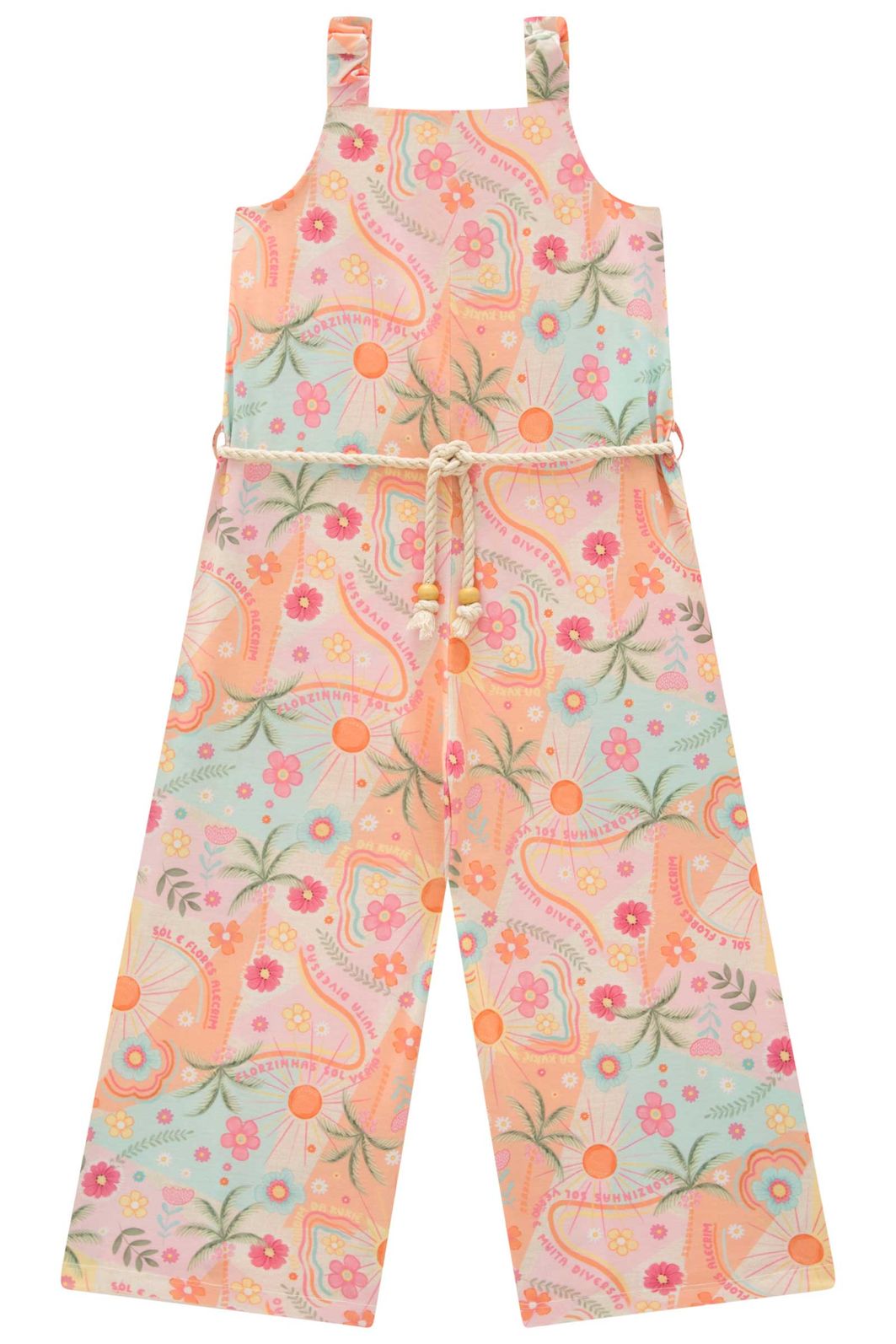Macacão em malha fresh 99701 Kukiê Infantil Menina Macacão em malha fresh 99701 Kukiê Infantil Menina