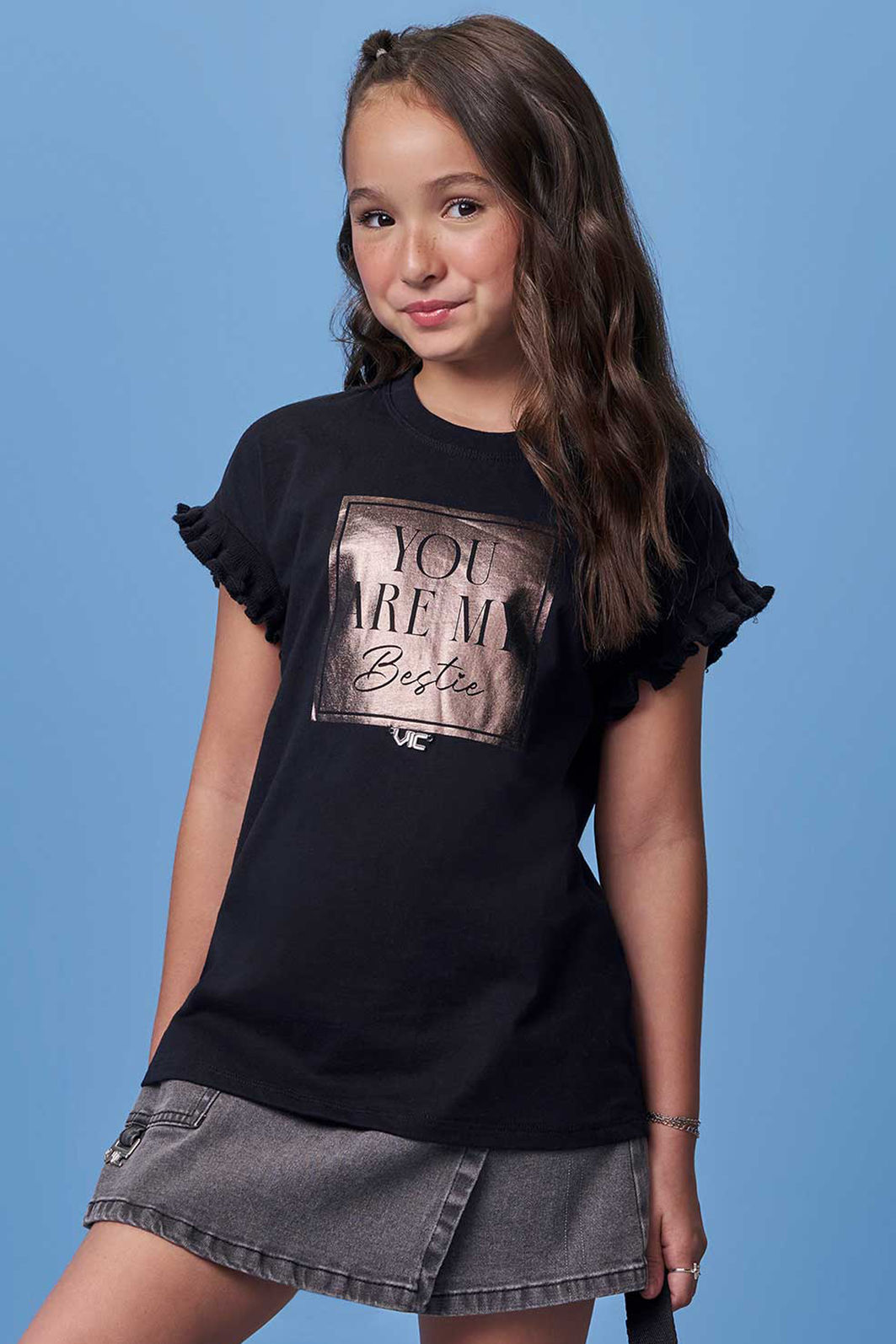 Blusa em meia malha 97928 Vic Teen Menina Blusa em meia malha 97928 Vic Teen Menina