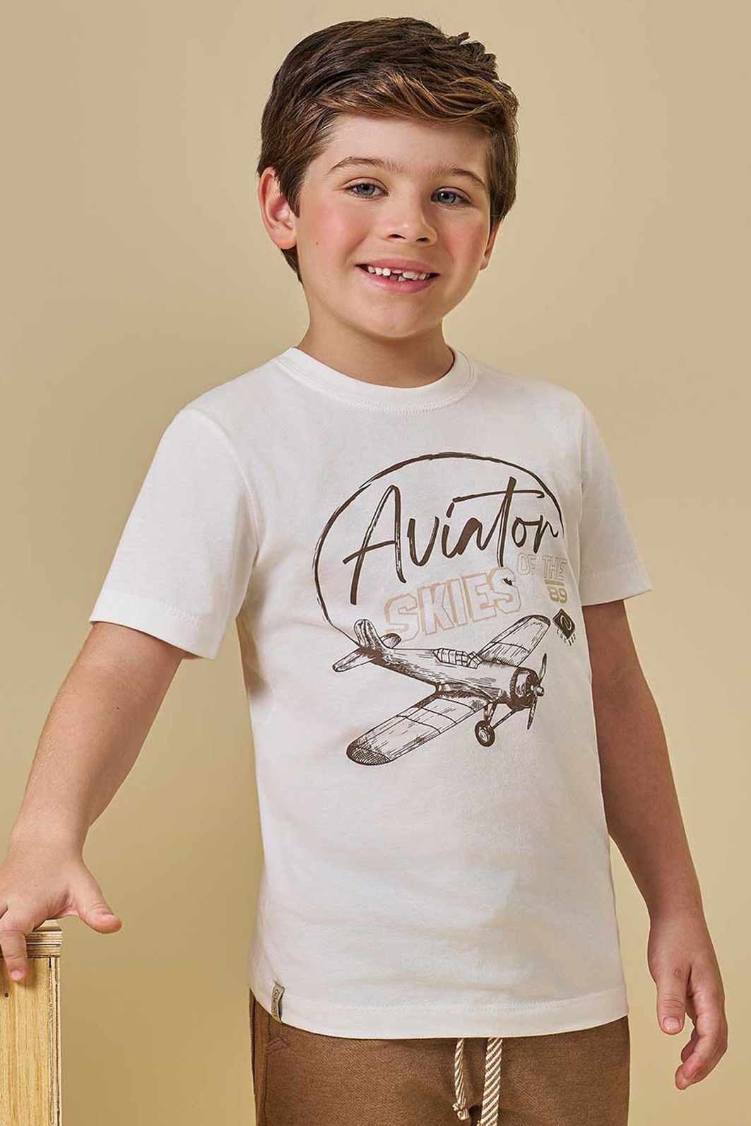Camiseta em meia malha 94560 LucBoo Infantil Menino Camiseta em meia malha 94560 LucBoo Infantil Menino
