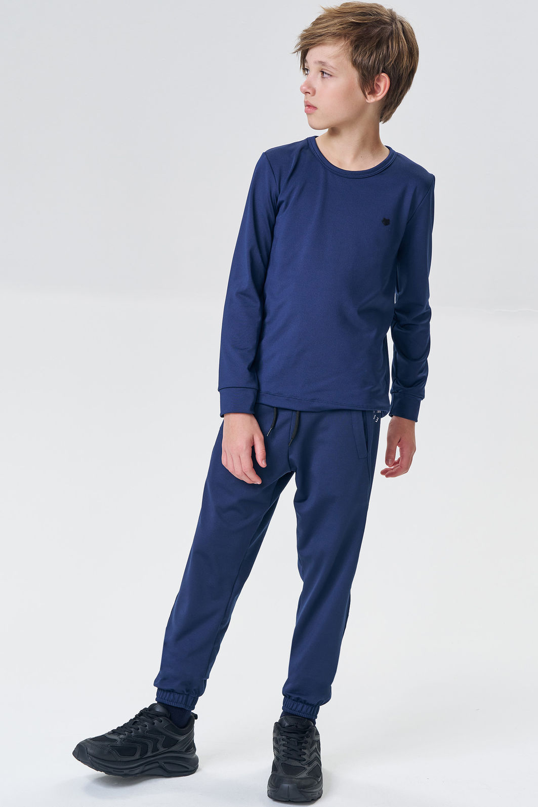 Calça jogger em malha termoskin com elastano 89613 Johnny Fox Teen Menino Calça jogger em malha termoskin com elastano 89613 Johnny Fox Teen Menino