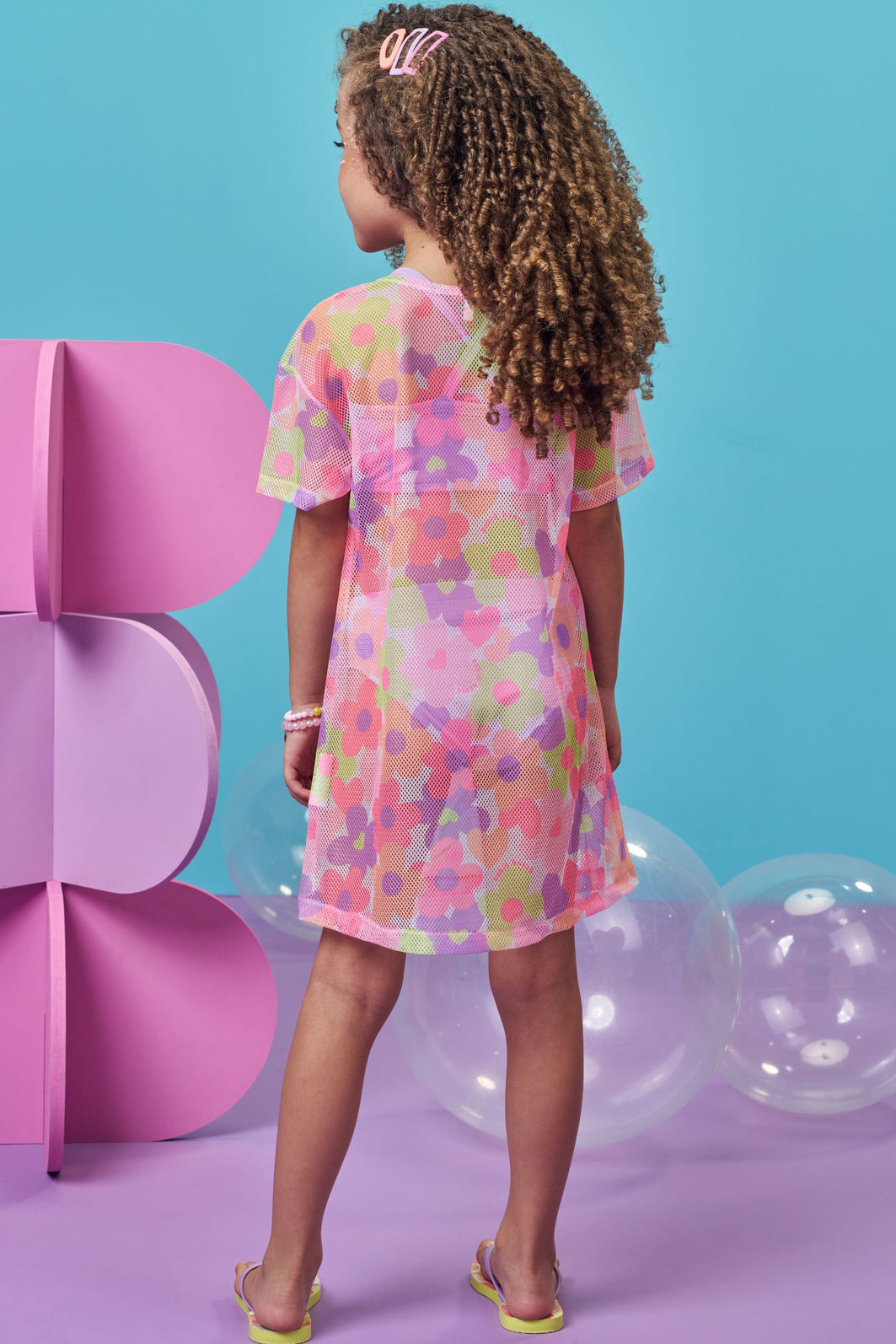 Saída de praia em tela fashion 99484 Kukiê Infantil Menina Saída de praia em tela fashion 99484 Kukiê Infantil Menina