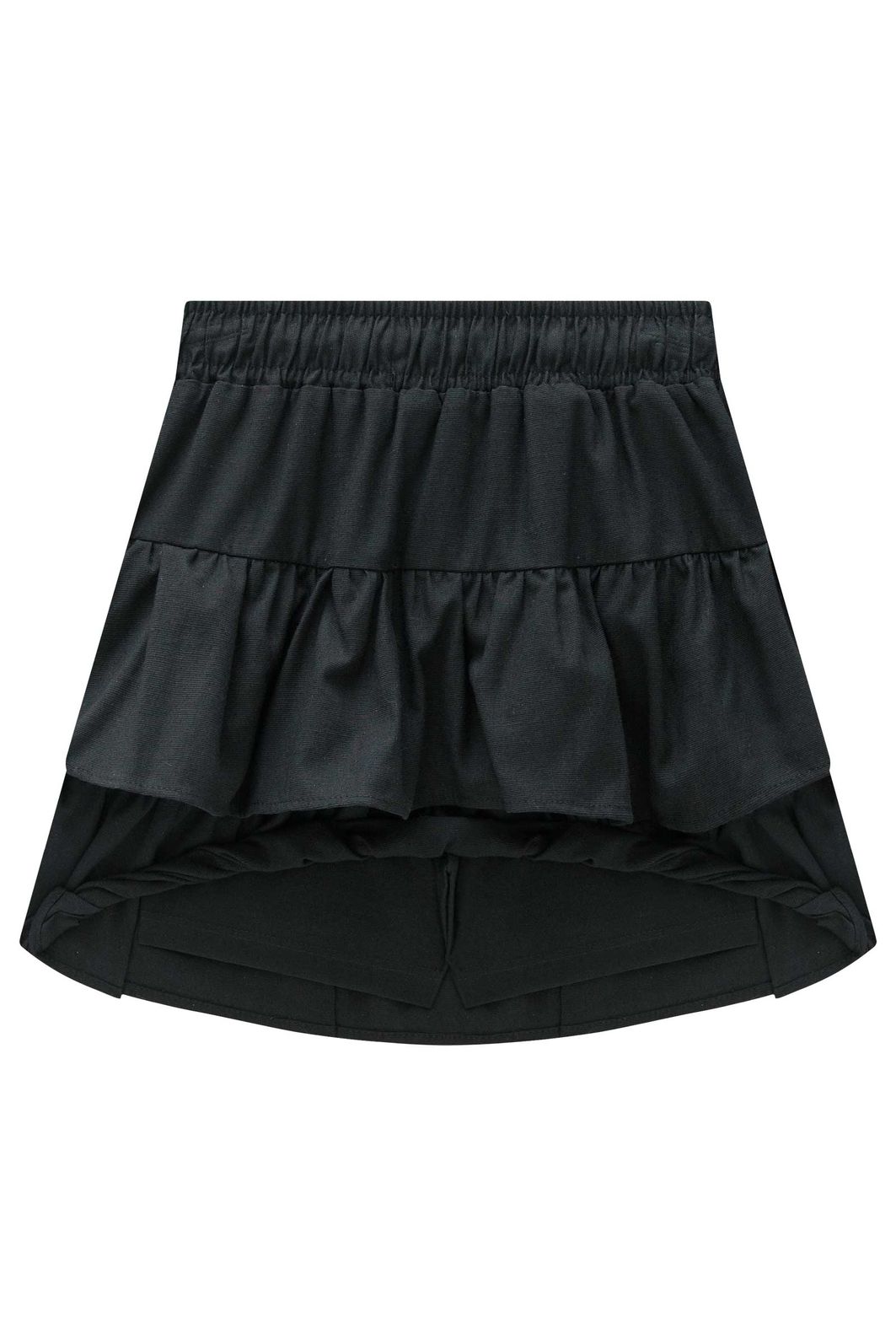 Saia ruffles em linho com elastano com shorts embutido 98200 Vic Teen Menina
