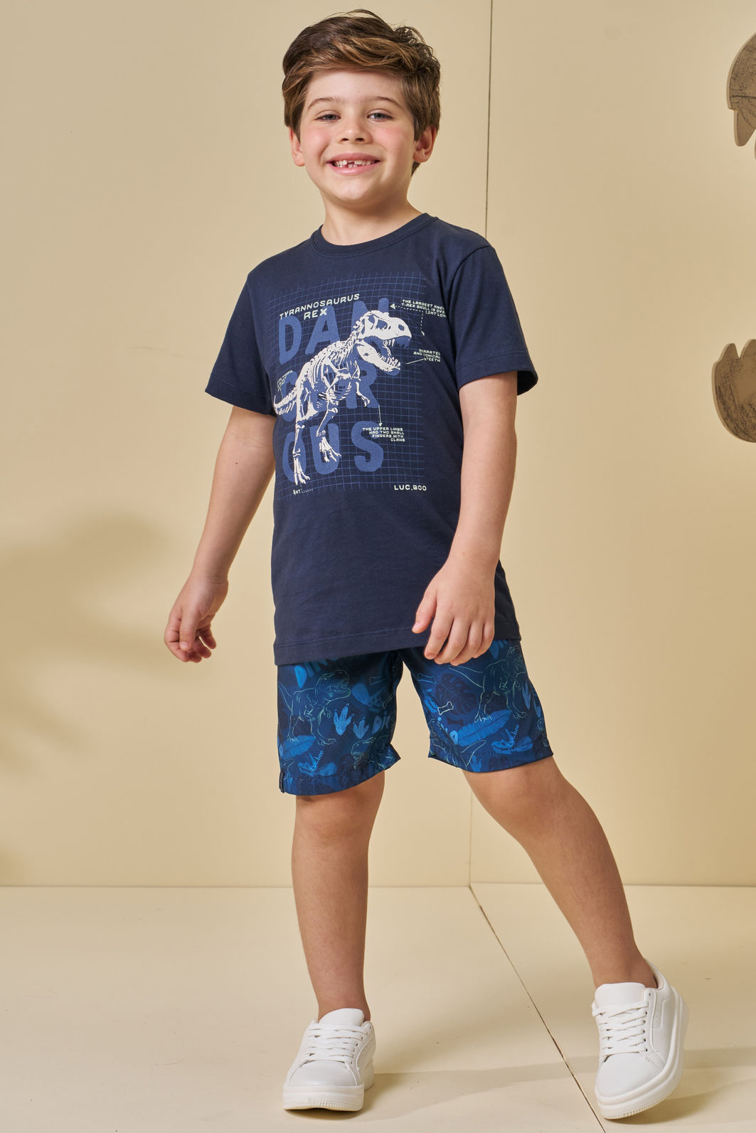 Camiseta em meia malha 94776 LucBoo Infantil Menino Camiseta em meia malha 94776 LucBoo Infantil Menino