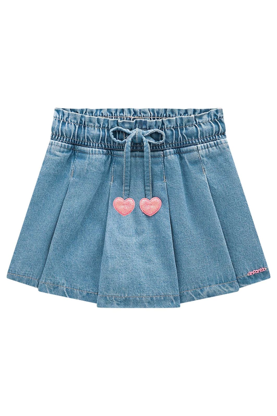 Shorts saia em jeans wishita 98342 Infanti Infantil Menina Shorts saia em jeans wishita 98342 Infanti Infantil Menina