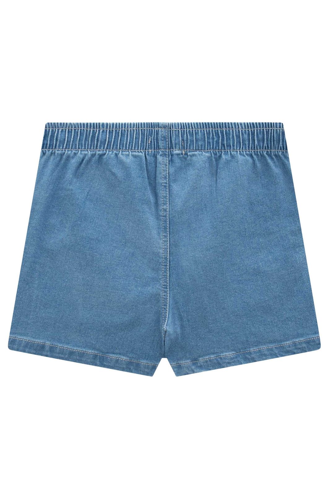 Short saia em jeans com elastano 94990 Vic Teen Menina Short saia em jeans com elastano 94990 Vic Teen Menina