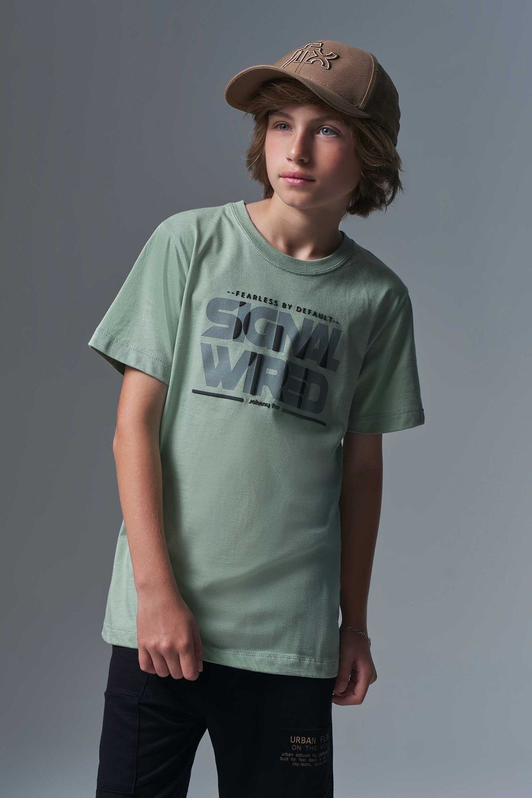 Camiseta em meia malha 96618 Johnny Fox Teen Menino Camiseta em meia malha 96618 Johnny Fox Teen Menino