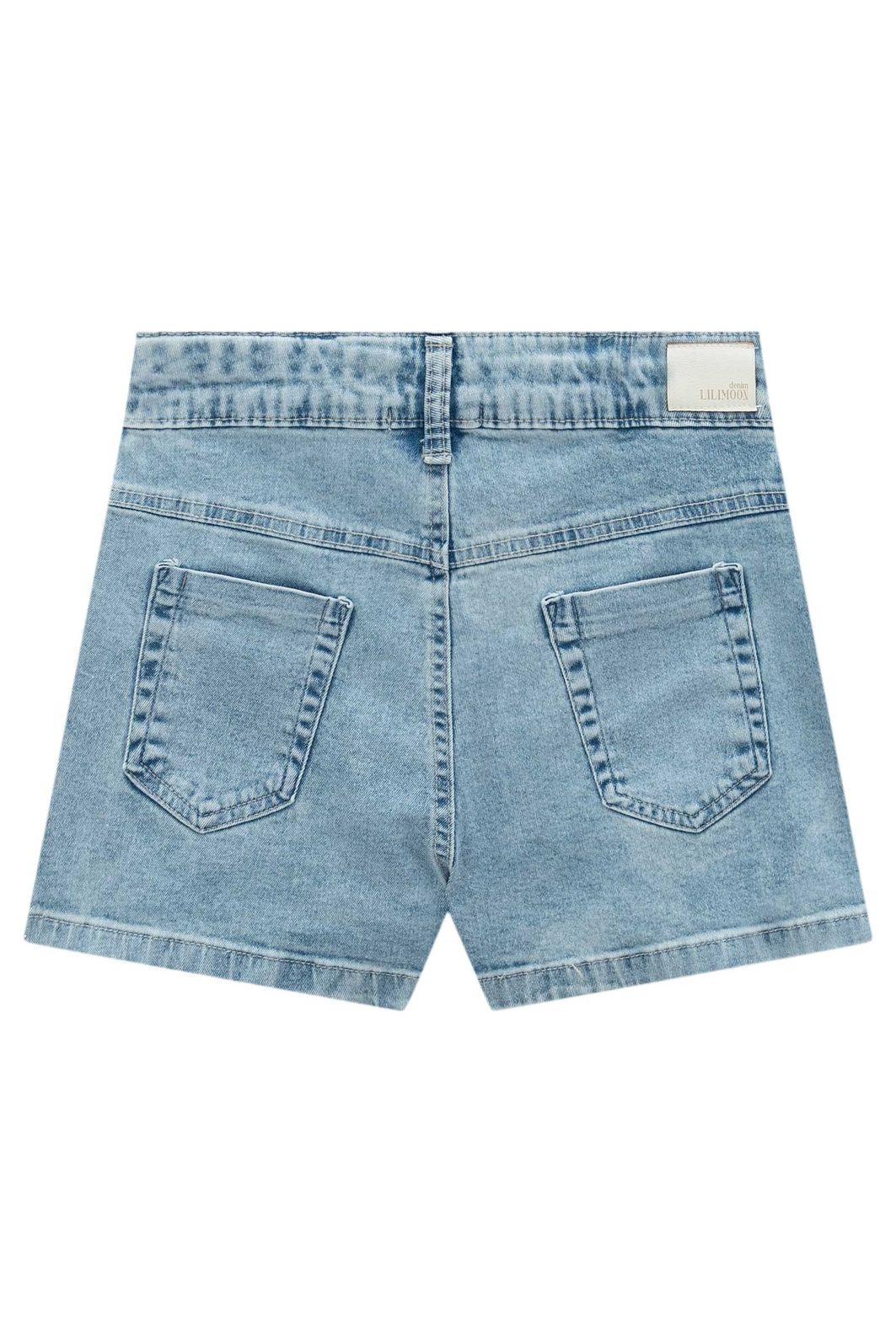 Shorts em jeans com elastano 99756 Lilimoon Teen Menina Shorts em jeans com elastano 99756 Lilimoon Teen Menina