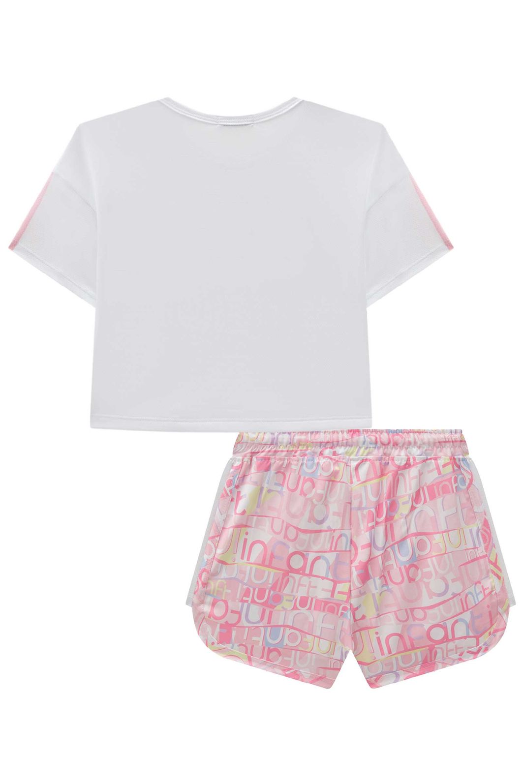 Conjunto de blusa em malha yuki e shorts em ergonomic 96474 Infanti Infantil Menina Conjunto de blusa em malha yuki e shorts em ergonomic 96474 Infanti Infantil Menina
