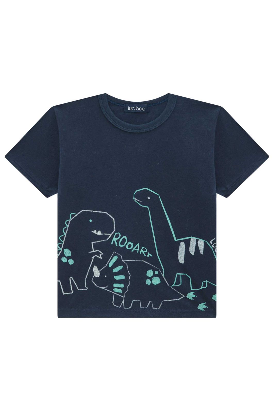 Conjunto de camiseta em meia malha e bermuda em nylon ergonomic com elastano 94691 LucBoo Infantil Menino Conjunto de camiseta em meia malha e bermuda em nylon ergonomic com elastano 94691 LucBoo Infantil Menino