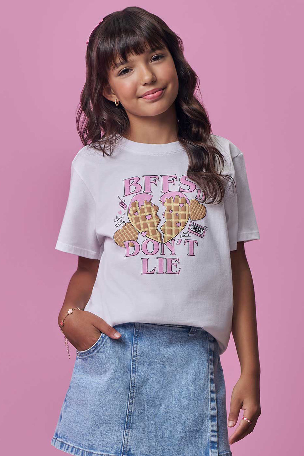 Blusa em meia malha 97936 Vic Teen Menina Blusa em meia malha 97936 Vic Teen Menina