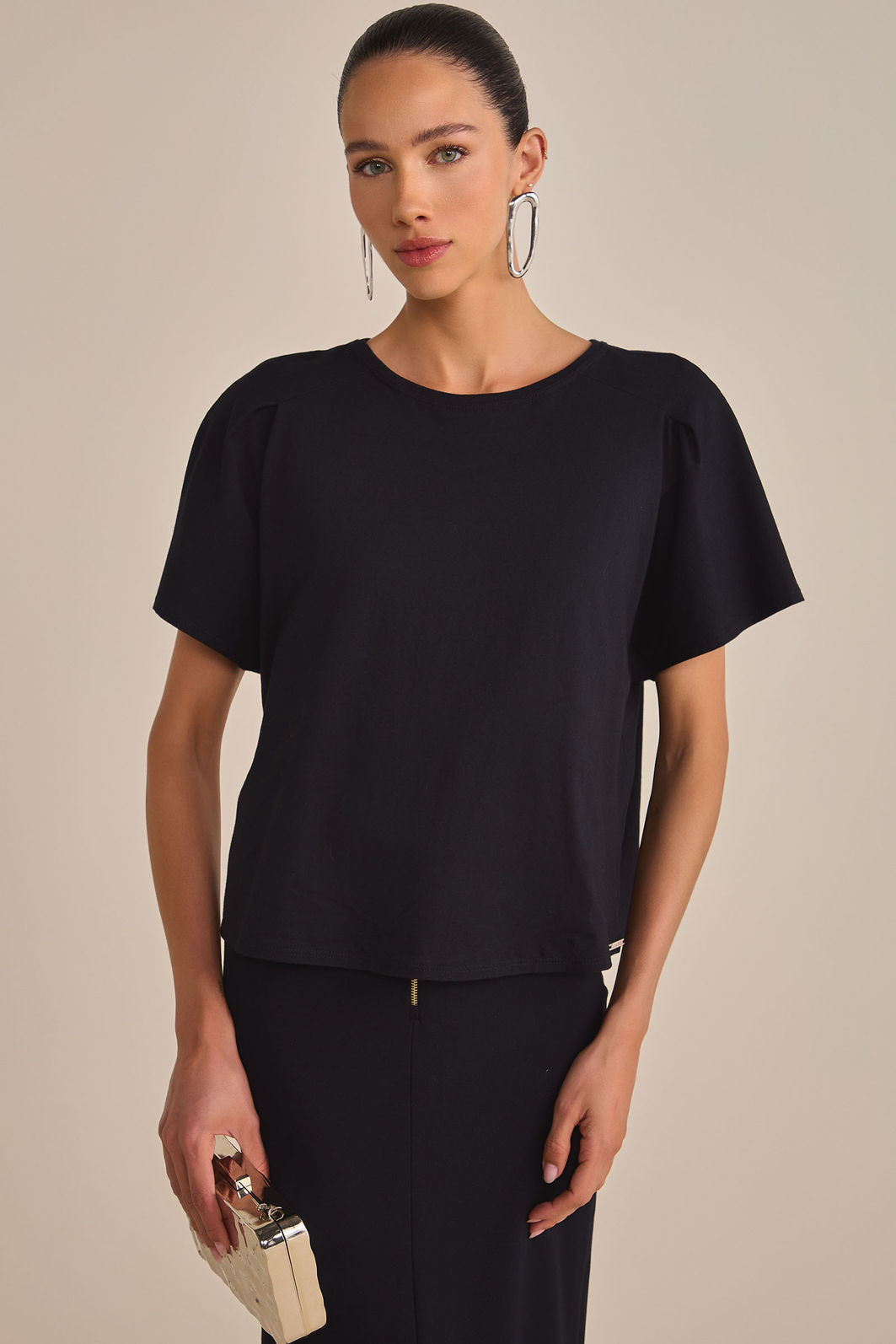 T-shirt em meia malha 90236 Linzzi T-shirt em meia malha 90236 Linzzi