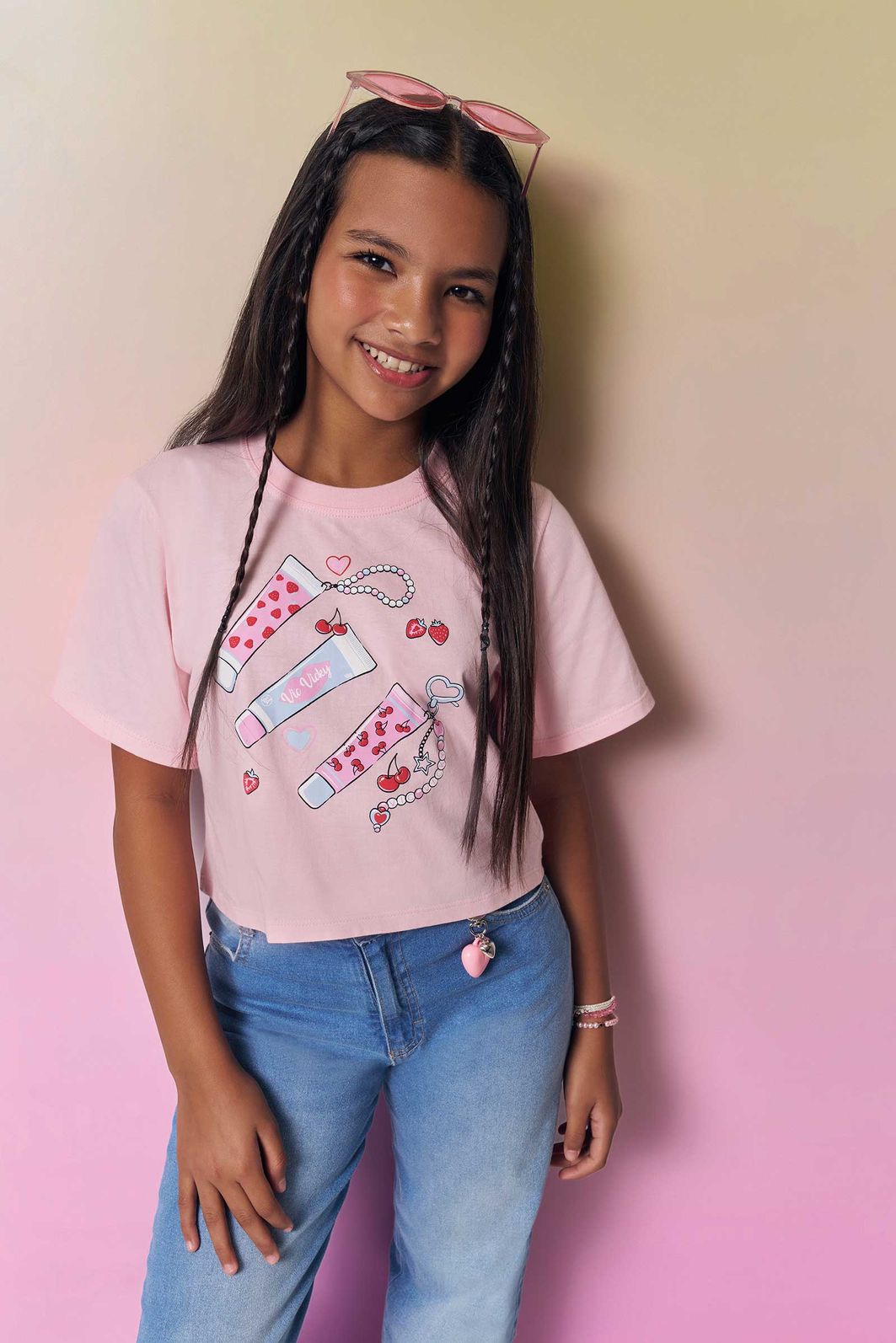 Blusa em meia malha 94585 Vic Teen Menina Blusa em meia malha 94585 Vic Teen Menina