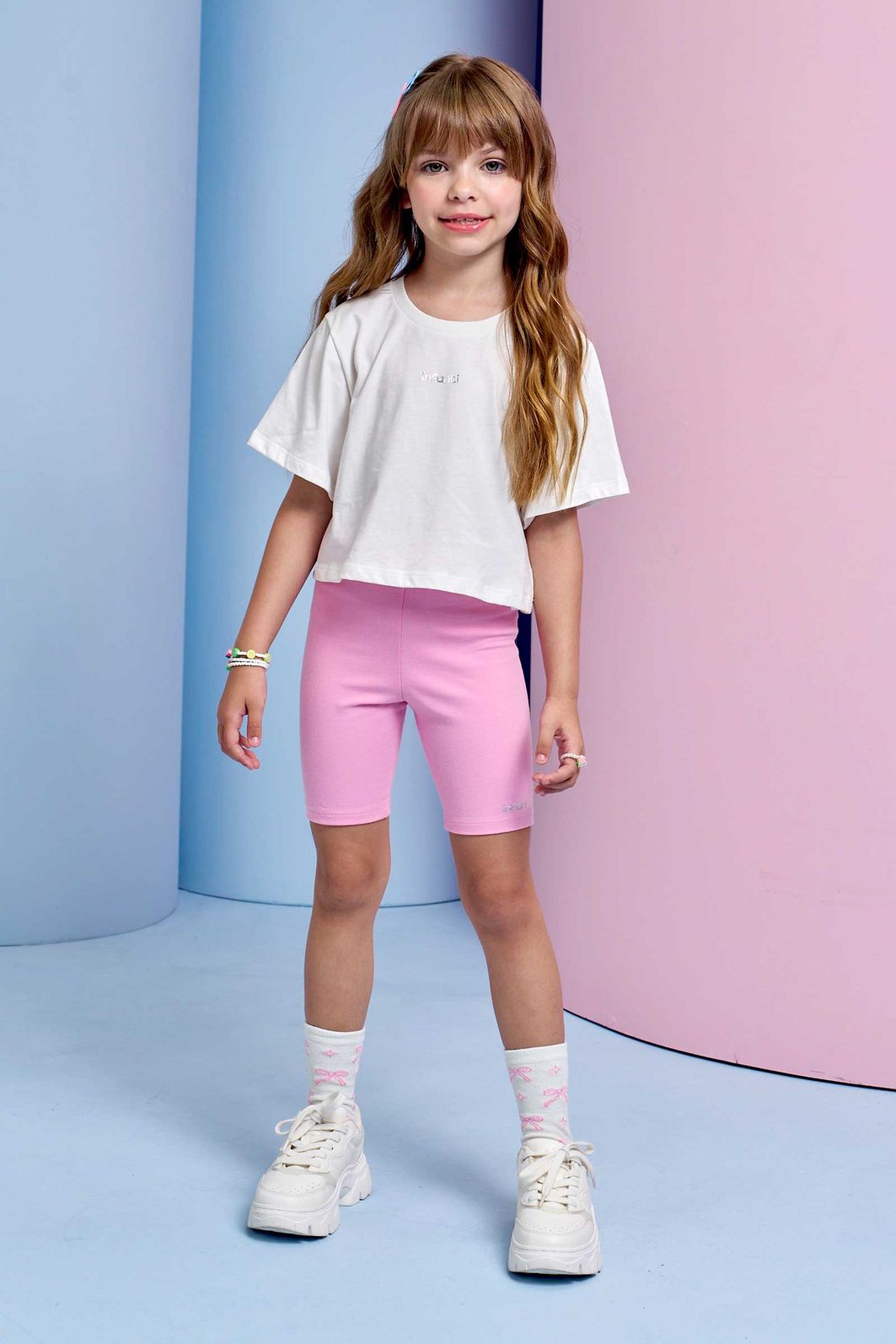 Biker em cotton 94361 Infanti Infantil Menina Biker em cotton 94361 Infanti Infantil Menina