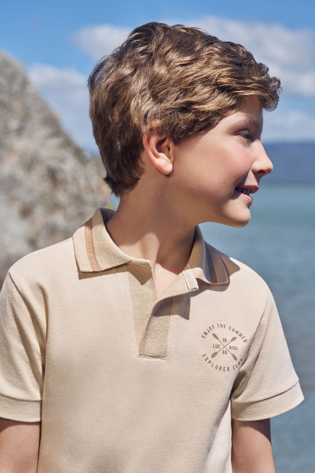 Camisa polo em piquet com elastano 95651 LucBoo Infantil Menino Camisa polo em piquet com elastano 95651 LucBoo Infantil Menino