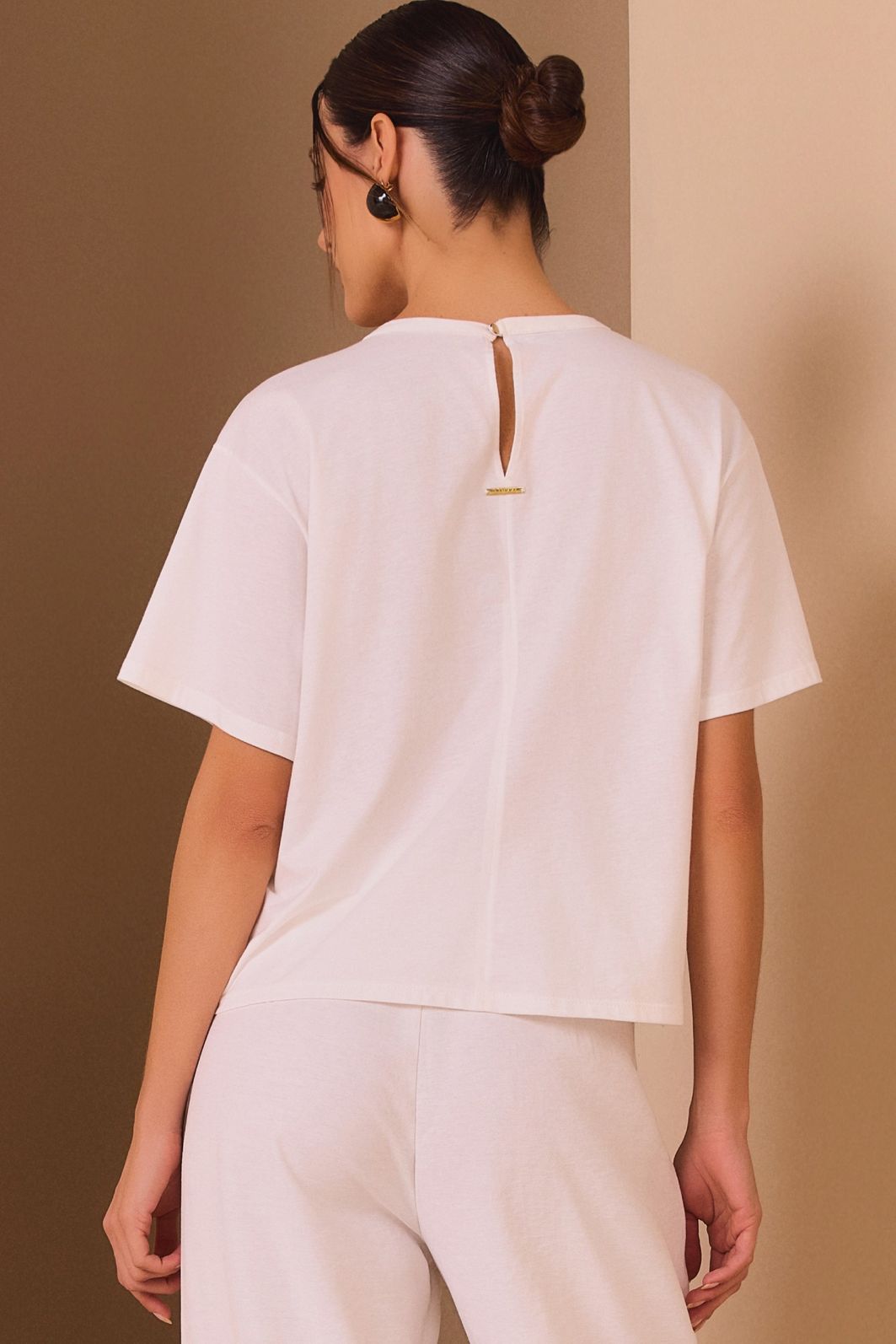 Blusa em malha de algodão premium 98444 Linzzi Blusa em malha de algodão premium 98444 Linzzi