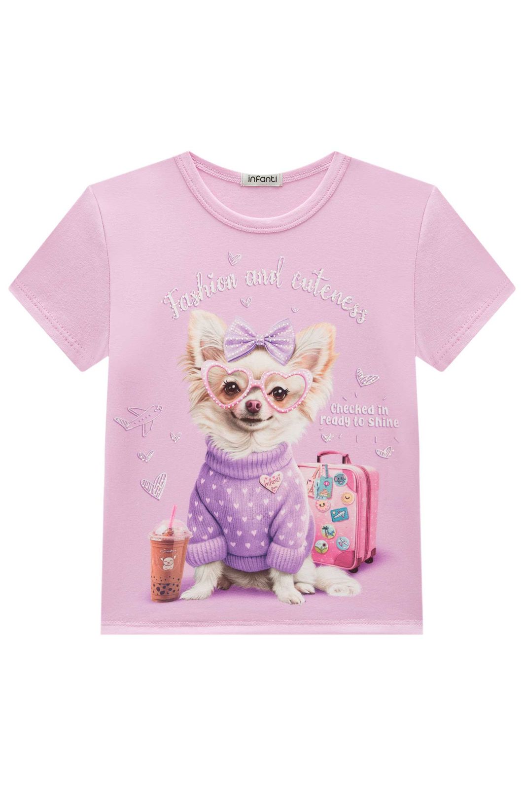 Blusa em cotton 93469 Infanti Infantil Menina Blusa em cotton 93469 Infanti Infantil Menina