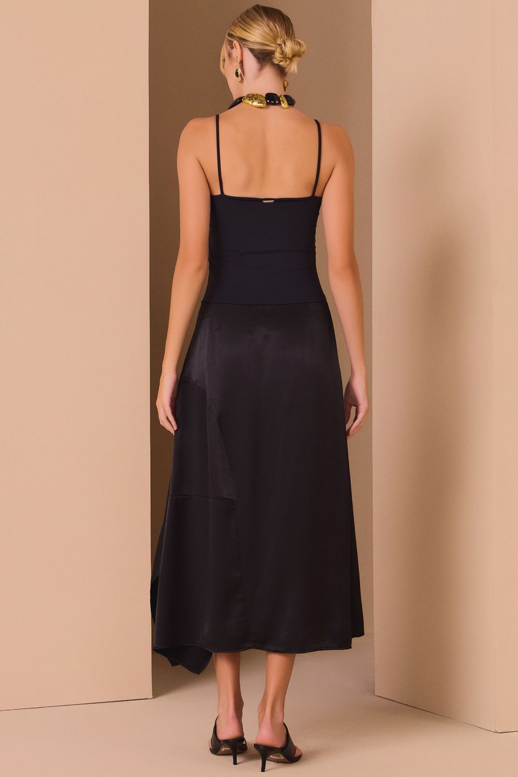 Blusa de alça em malha poliamida delicaté 98931 Linzzi Blusa de alça em malha poliamida delicaté 98931 Linzzi
