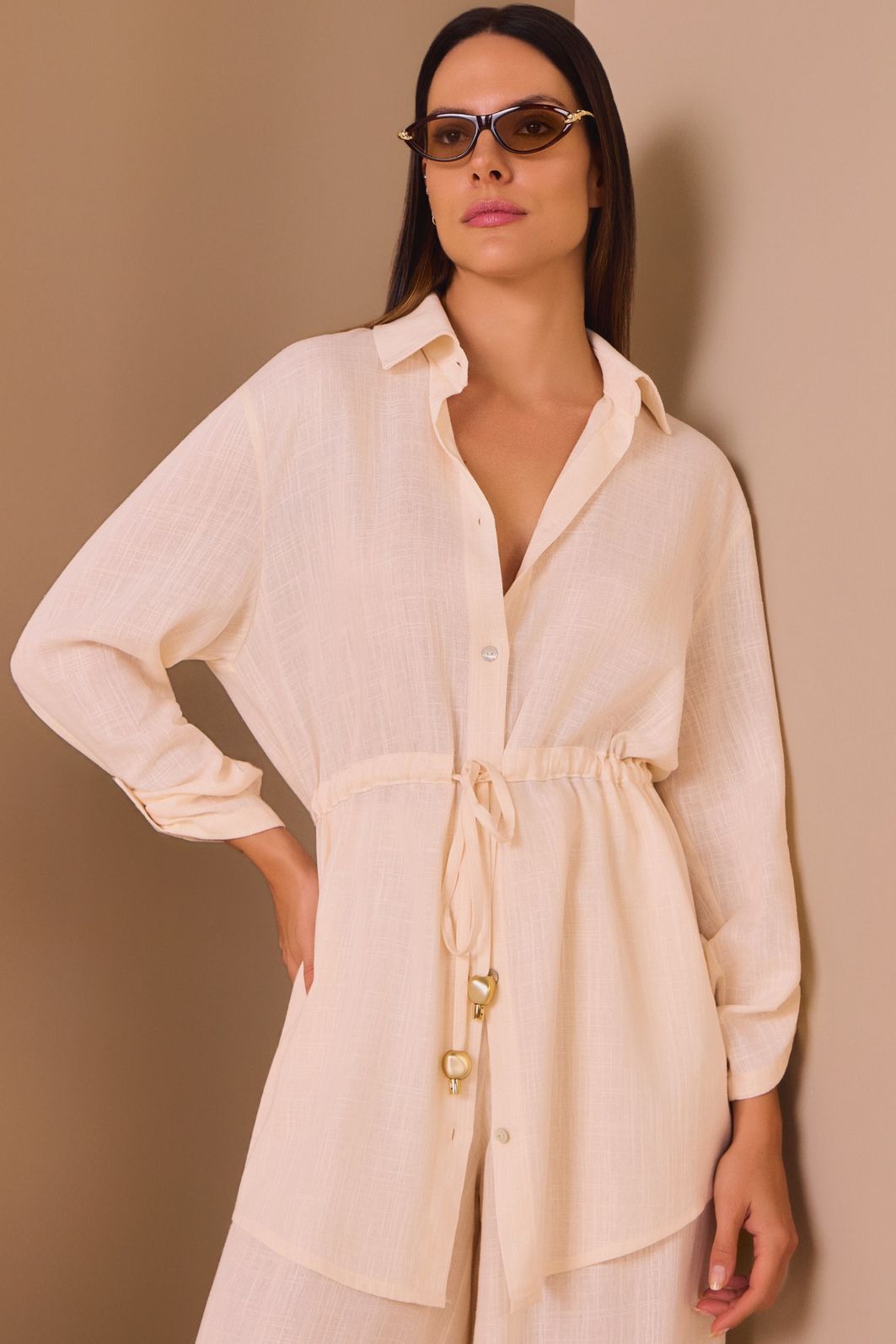 Camisa em blend de viscose rayon premium 98336 Linzzi Camisa em blend de viscose rayon premium 98336 Linzzi