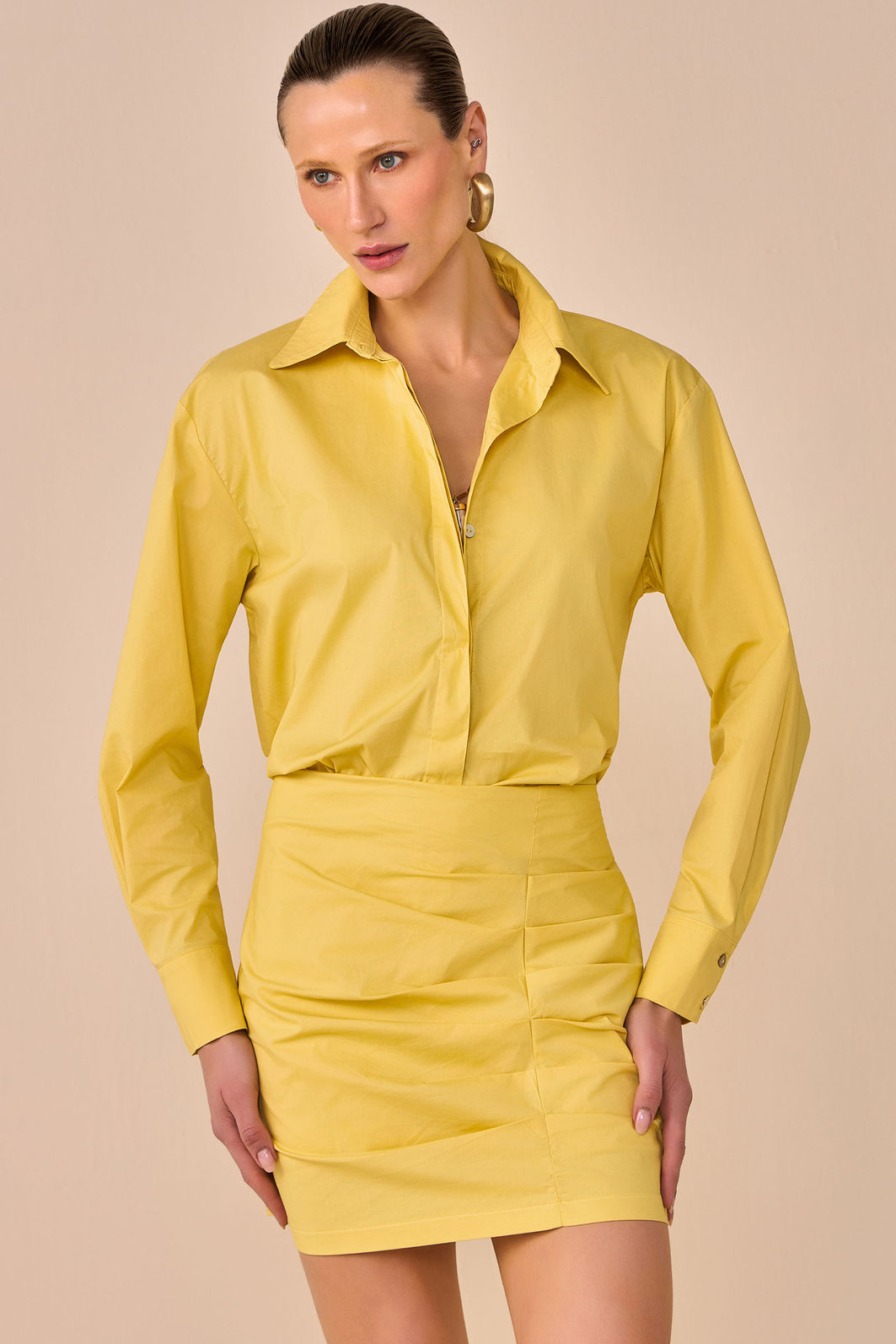 Short-saia em tricoline premium com elastano 95843 Linzzi Short-saia em tricoline premium com elastano 95843 Linzzi