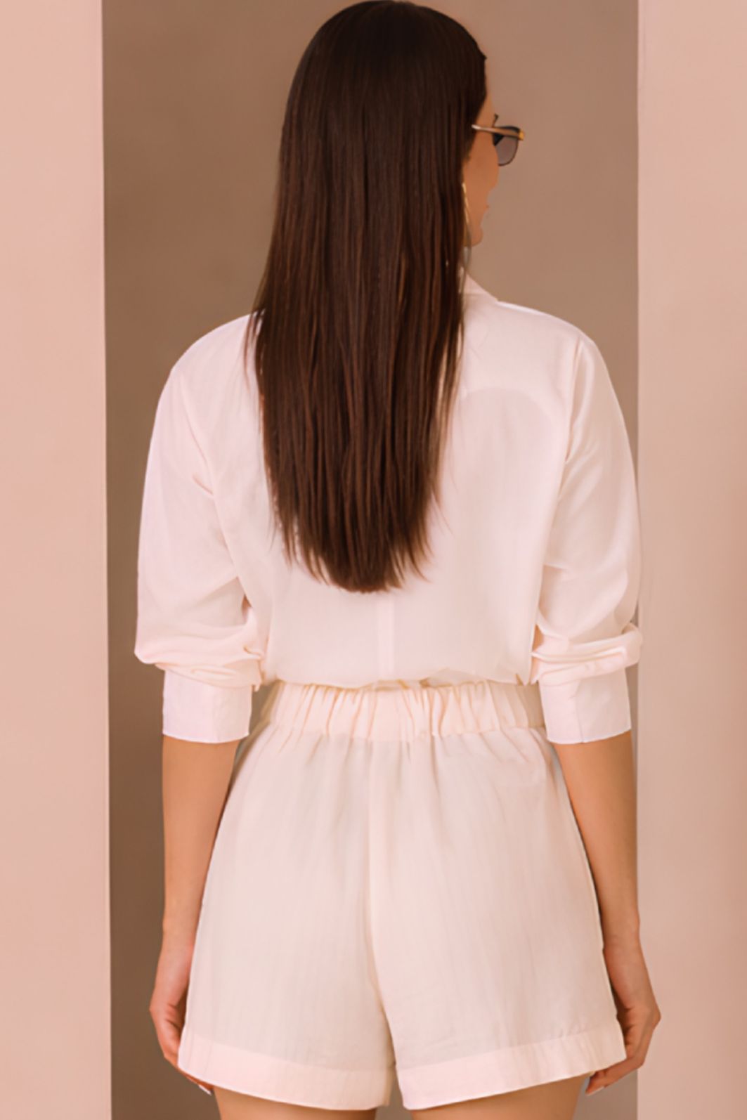 Camisa em crepe de viscose rayon 98629 Linzzi Camisa em crepe de viscose rayon 98629 Linzzi