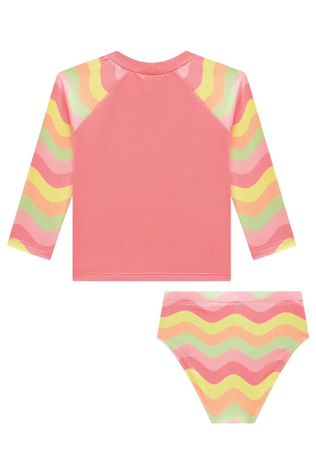 Conjunto de blusa e calcinha em malha UV dry com proteção UV 50+ 95668 Infanti Bebê Menina Conjunto de blusa e calcinha em malha UV dry com proteção UV 50+ 95668 Infanti Bebê Menina