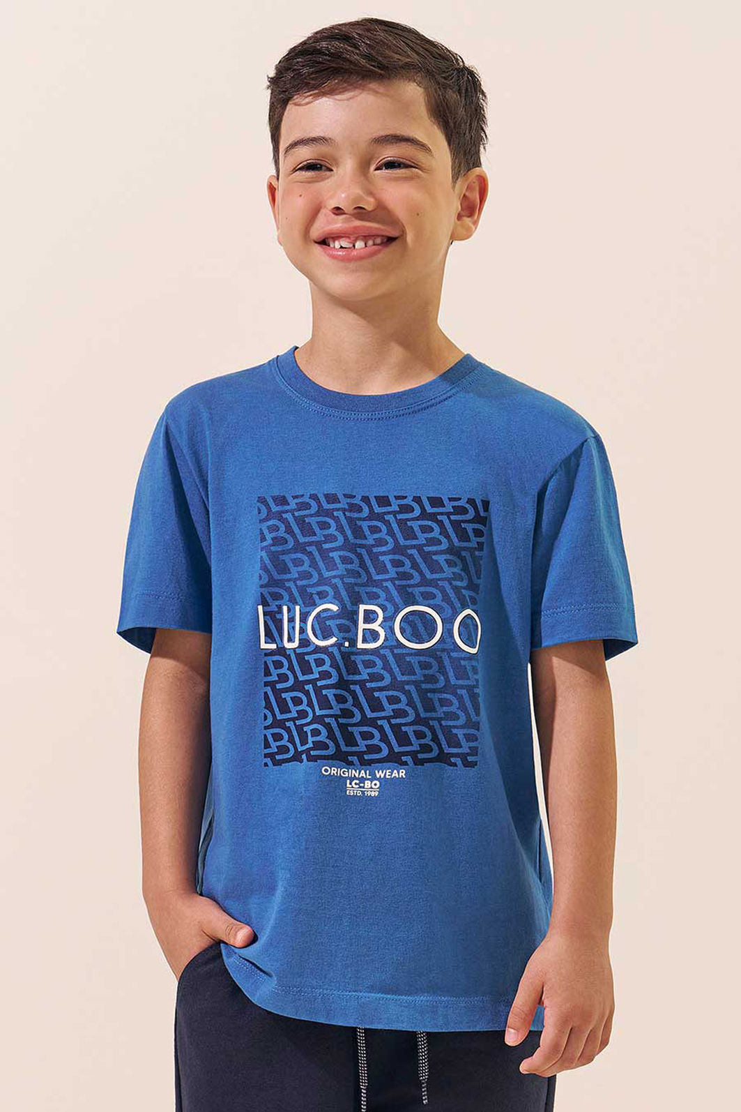 Camiseta em meia malha 96290 LucBoo Infantil Menino Camiseta em meia malha 96290 LucBoo Infantil Menino