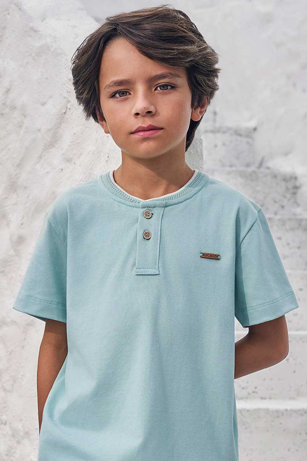 Camiseta em piquet com elastano 99009 LucBoo Infantil Menino Camiseta em piquet com elastano 99009 LucBoo Infantil Menino