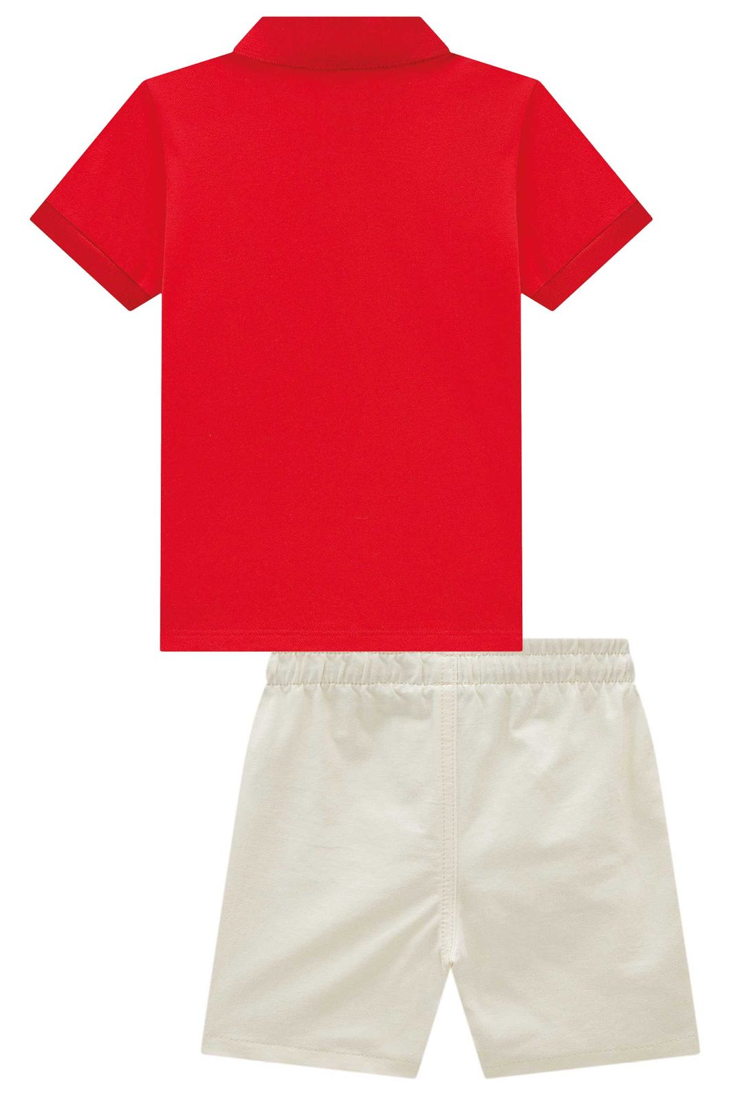Conjunto de camisa polo em piquet com elastano e bermuda em sarja girassol com elastano 99353 Johnny Fox Teen Menino Conjunto de camisa polo em piquet com elastano e bermuda em sarja girassol com elastano 99353 Johnny Fox Teen Menino