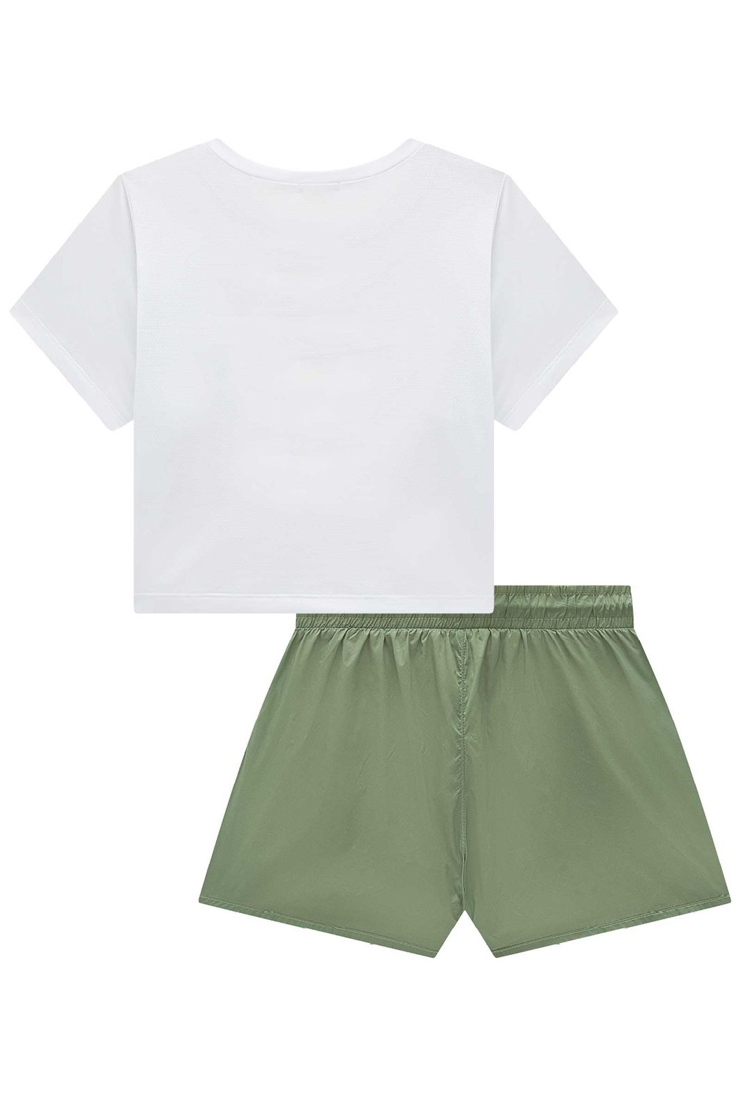 Conjunto de blusa em malha yuki e shorts em air tech 96529 Vic Teen Menina
