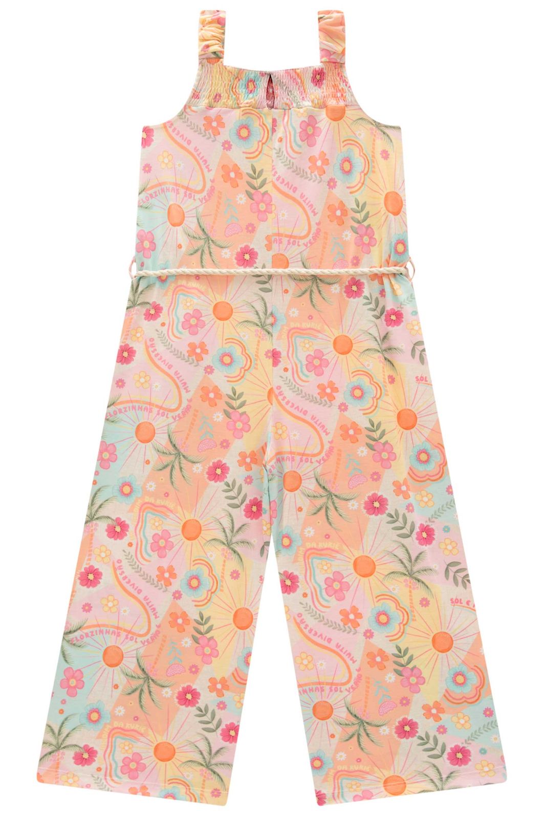 Macacão em malha fresh 99701 Kukiê Infantil Menina Macacão em malha fresh 99701 Kukiê Infantil Menina