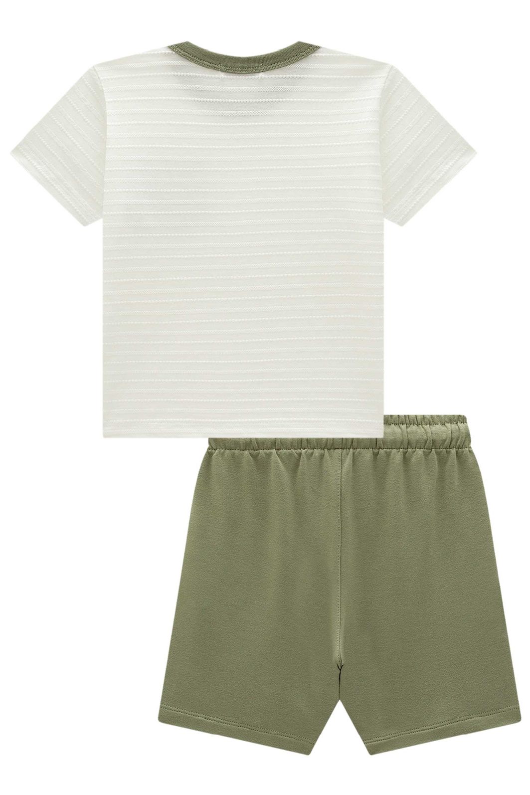 Conjunto de camiseta em malha textura e bermuda em molevisco com elastano 98219 LucBoo Infantil Menino Conjunto de camiseta em malha textura e bermuda em molevisco com elastano 98219 LucBoo Infantil Menino