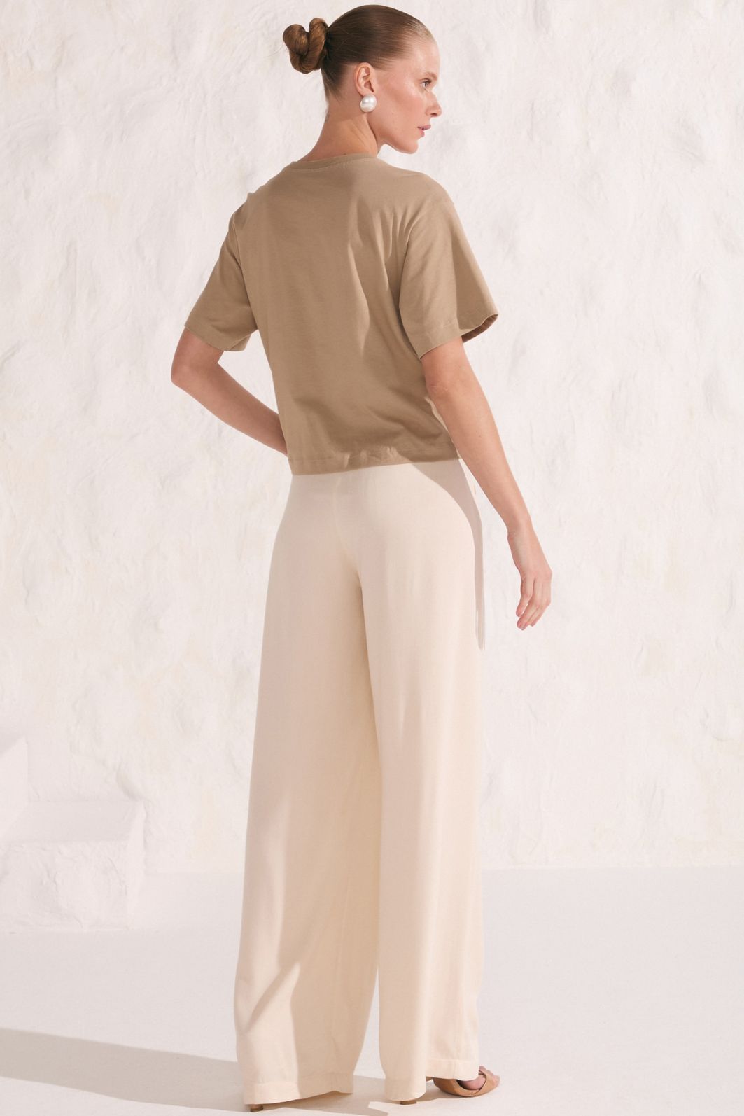 Calça reta em blend de viscose 88314 Linzzi Calça reta em blend de viscose 88314 Linzzi