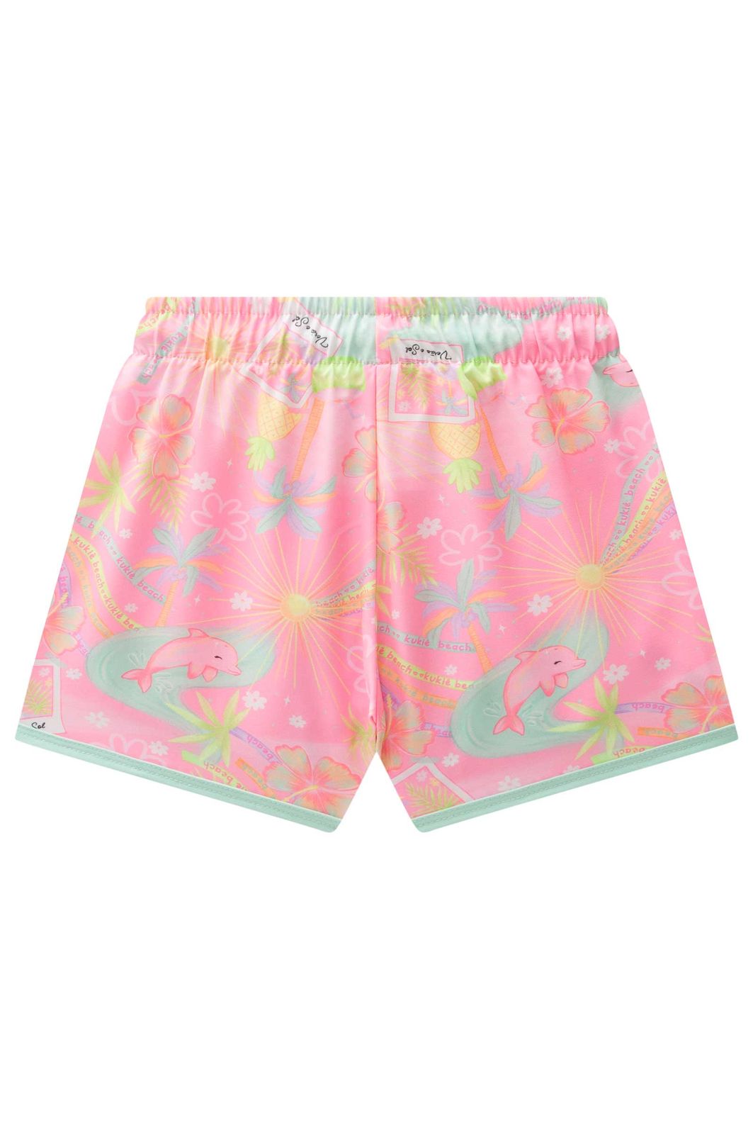 Shorts em nylon com elastano 99110 Kukiê Infantil Menina Shorts em nylon com elastano 99110 Kukiê Infantil Menina