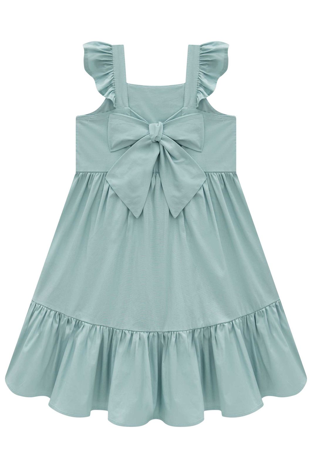 Vestido em tricoline com elastano e tricoline bordado 97010 Infanti Infantil Menina Vestido em tricoline com elastano e tricoline bordado 97010 Infanti Infantil Menina