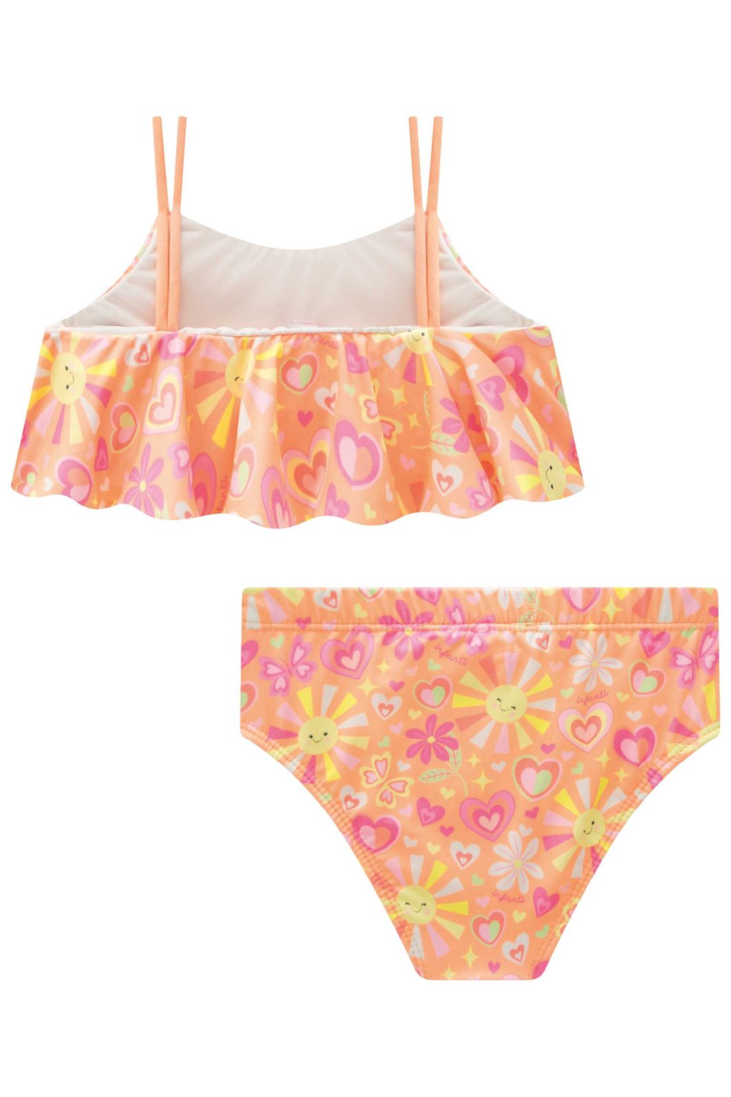 Biquíni em malha UV dry com proteção UV 50+ 96608 Infanti Infantil Menina Biquíni em malha UV dry com proteção UV 50+ 96608 Infanti Infantil Menina