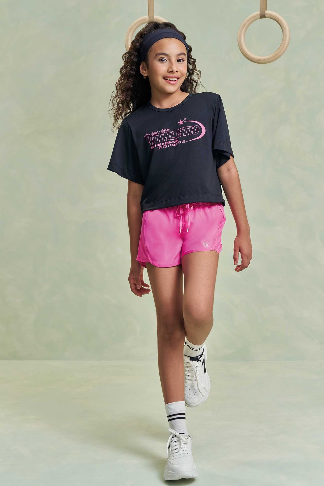 Shorts em nylon 96473 Lilimoon Teen Menina Shorts em nylon 96473 Lilimoon Teen Menina