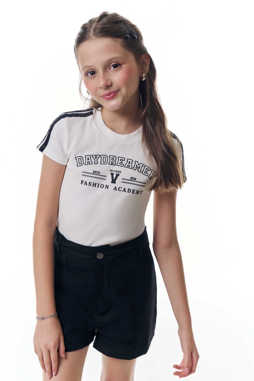 Blusa em canelado liz 95193 Vic Teen Menina Blusa em canelado liz 95193 Vic Teen Menina