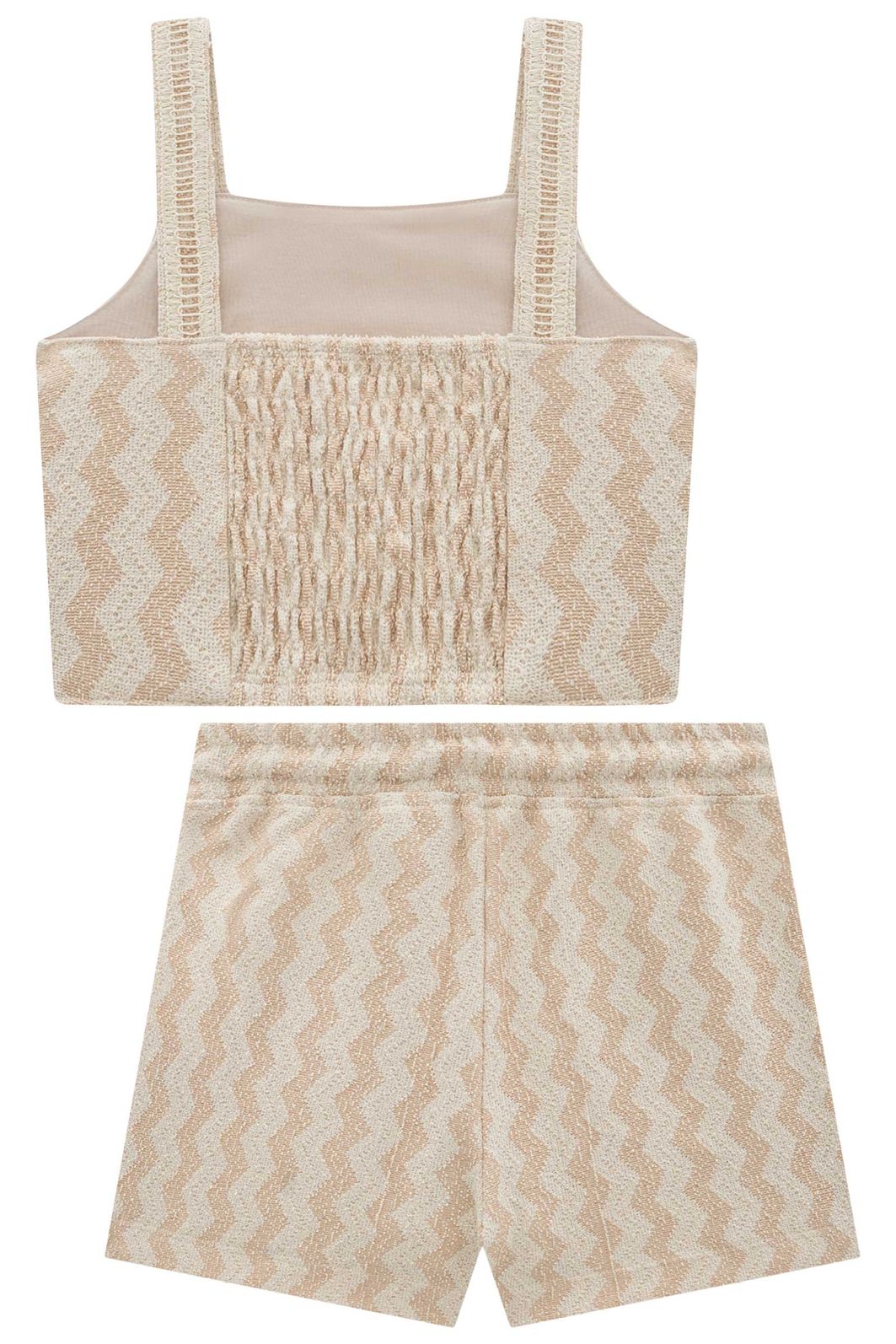 Conjunto de regata e shorts em malha resort 94407 Vic Teen Menina Conjunto de regata e shorts em malha resort 94407 Vic Teen Menina
