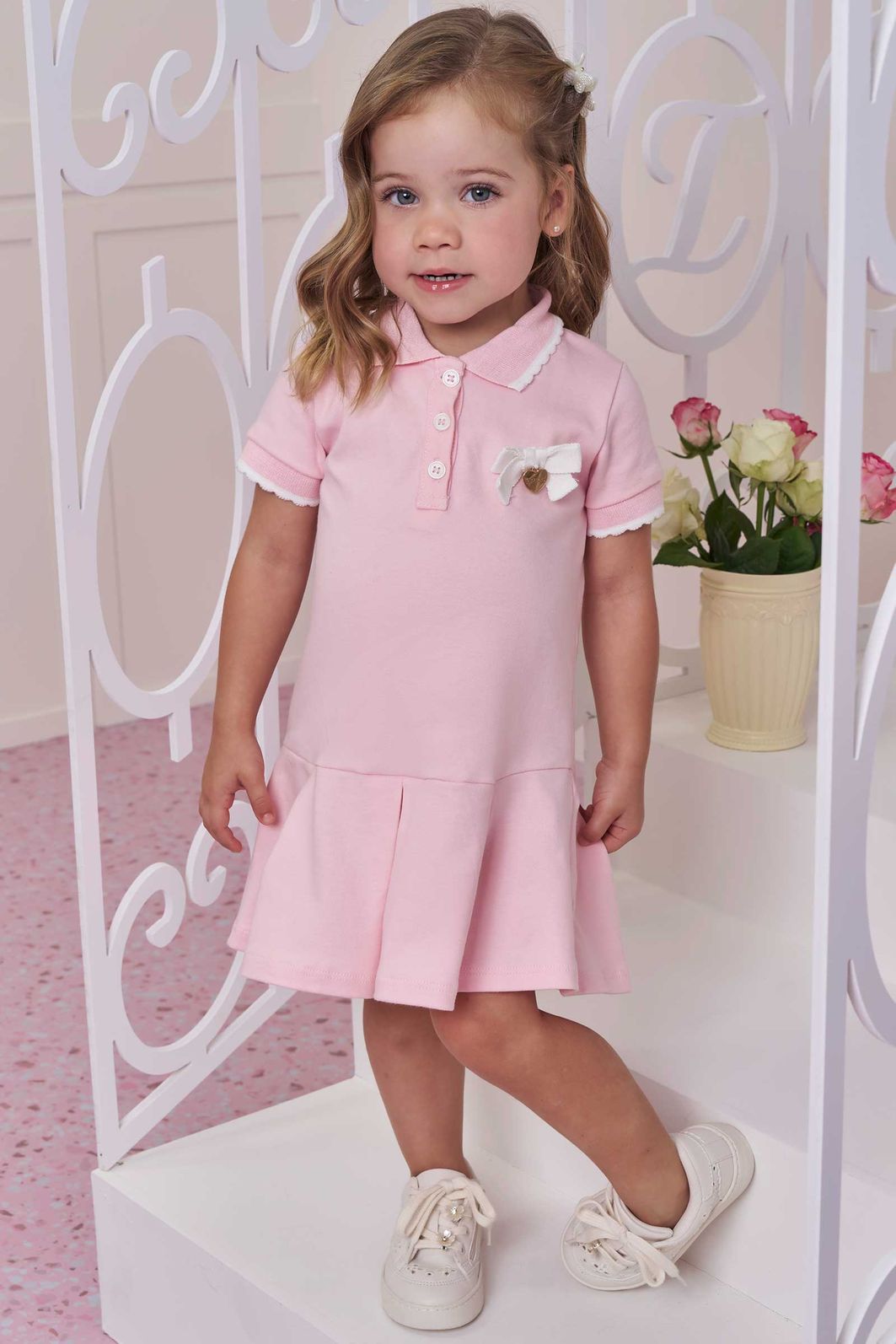 Vestido em suedine 99150 Infanti Infantil Menina Vestido em suedine 99150 Infanti Infantil Menina