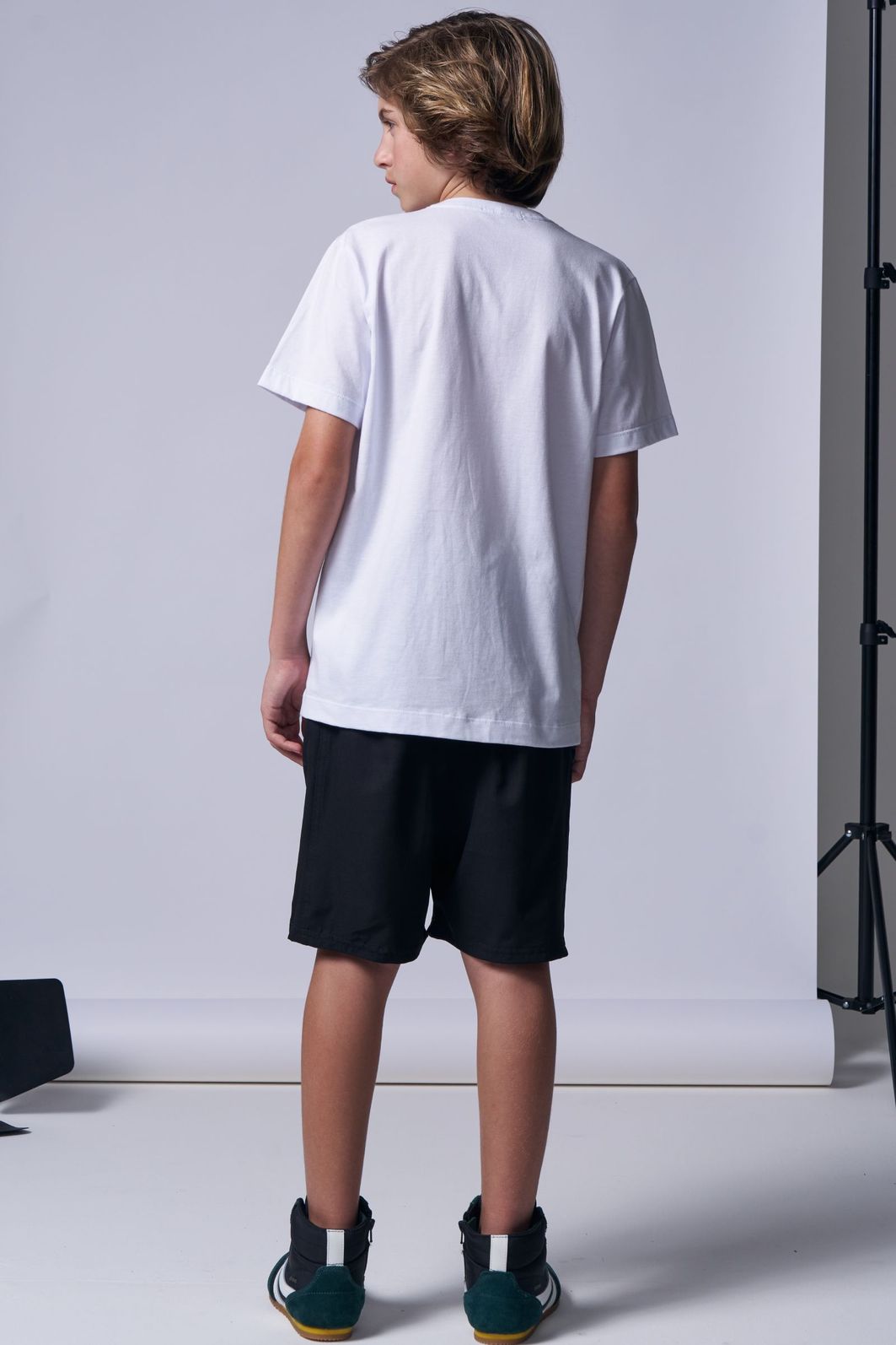 Bermuda em nylon hydronatic supersoft com elastano 96374 Johnny Fox Teen Menino Bermuda em nylon hydronatic supersoft com elastano 96374 Johnny Fox Teen Menino