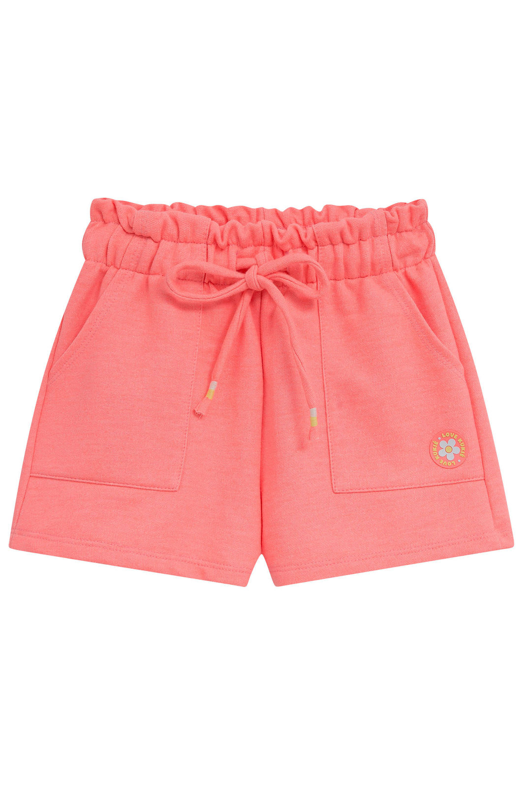 Shorts em moletom sem pelúcia 94714 Kukiê Infantil Menina