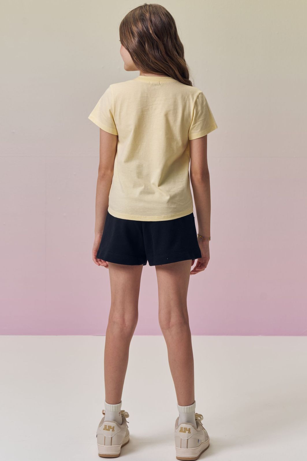 Shorts em moletom sem pelúcia 95345 Vic Teen Menina Shorts em moletom sem pelúcia 95345 Vic Teen Menina